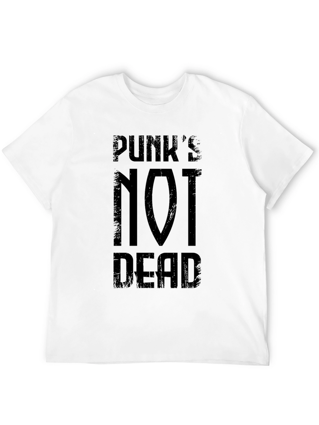 Punks Not Dead Graphic Tee - Black Cotton T-Shirt