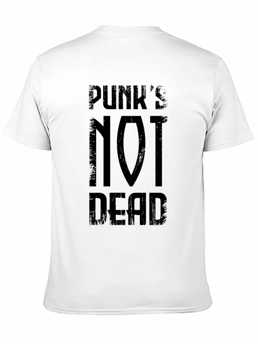 Punks Not Dead Graphic Tee - Black Cotton T-Shirt