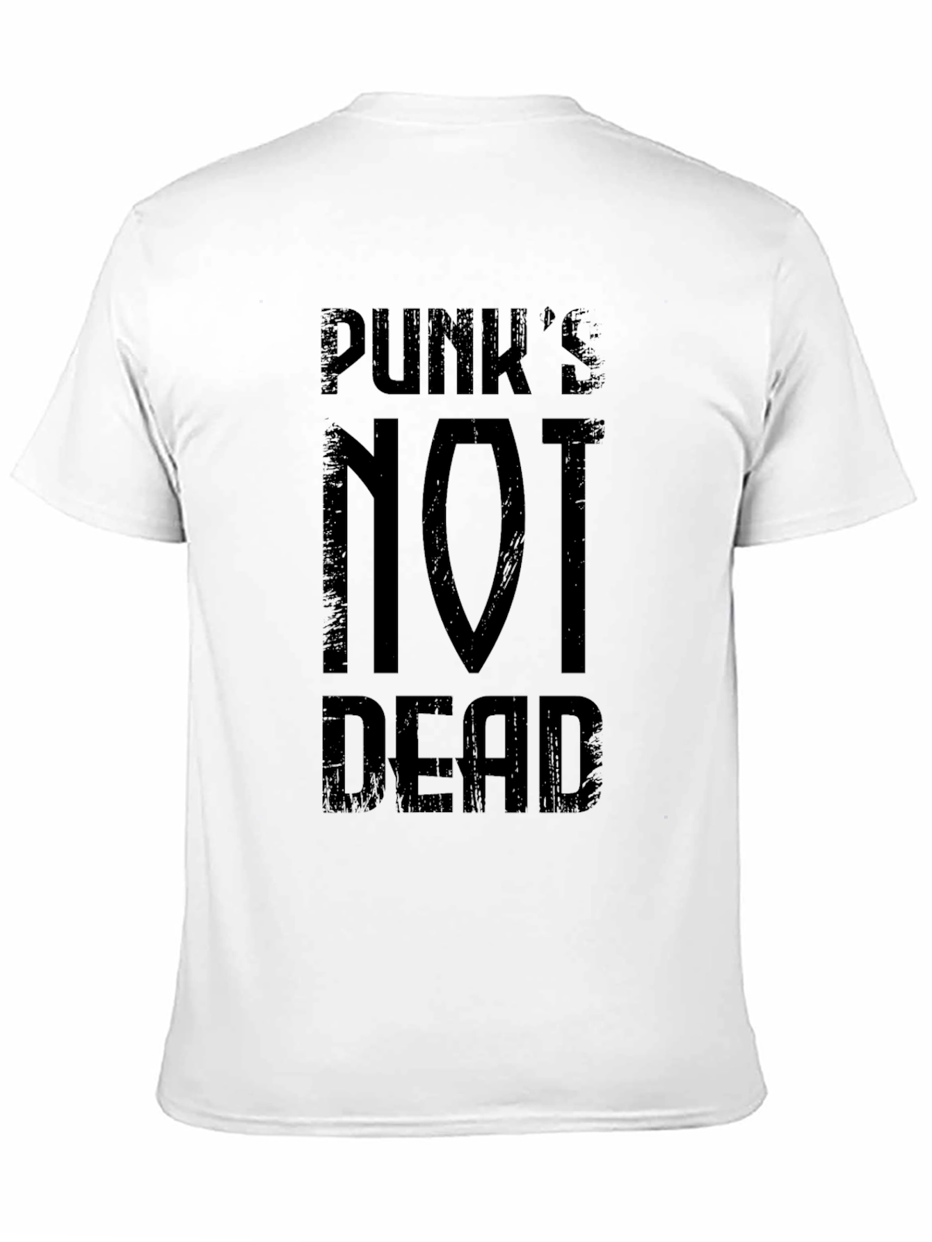 Punks Not Dead Graphic Tee - Black Cotton T-Shirt