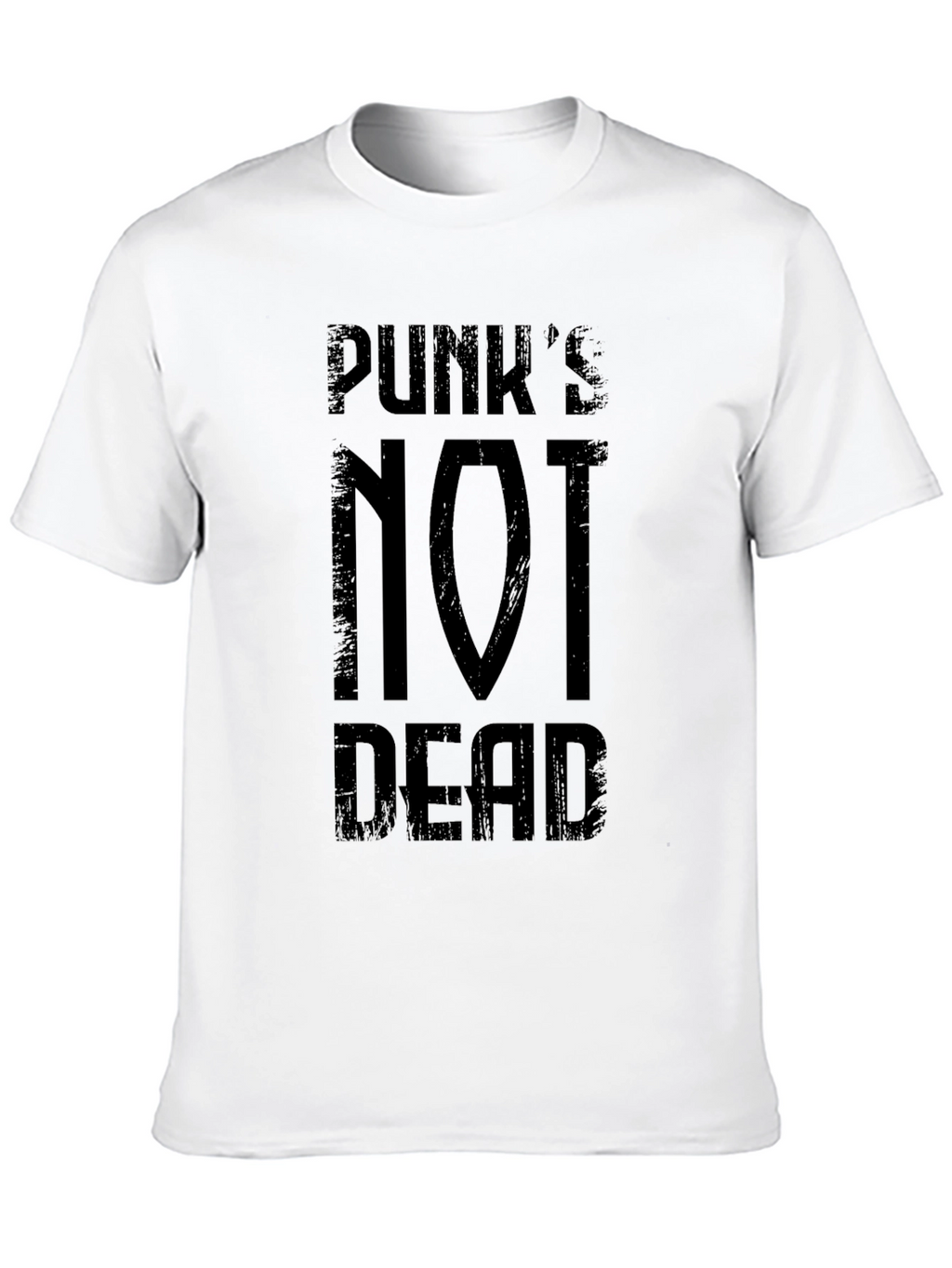 Punks Not Dead Graphic Tee - Black Cotton T-Shirt