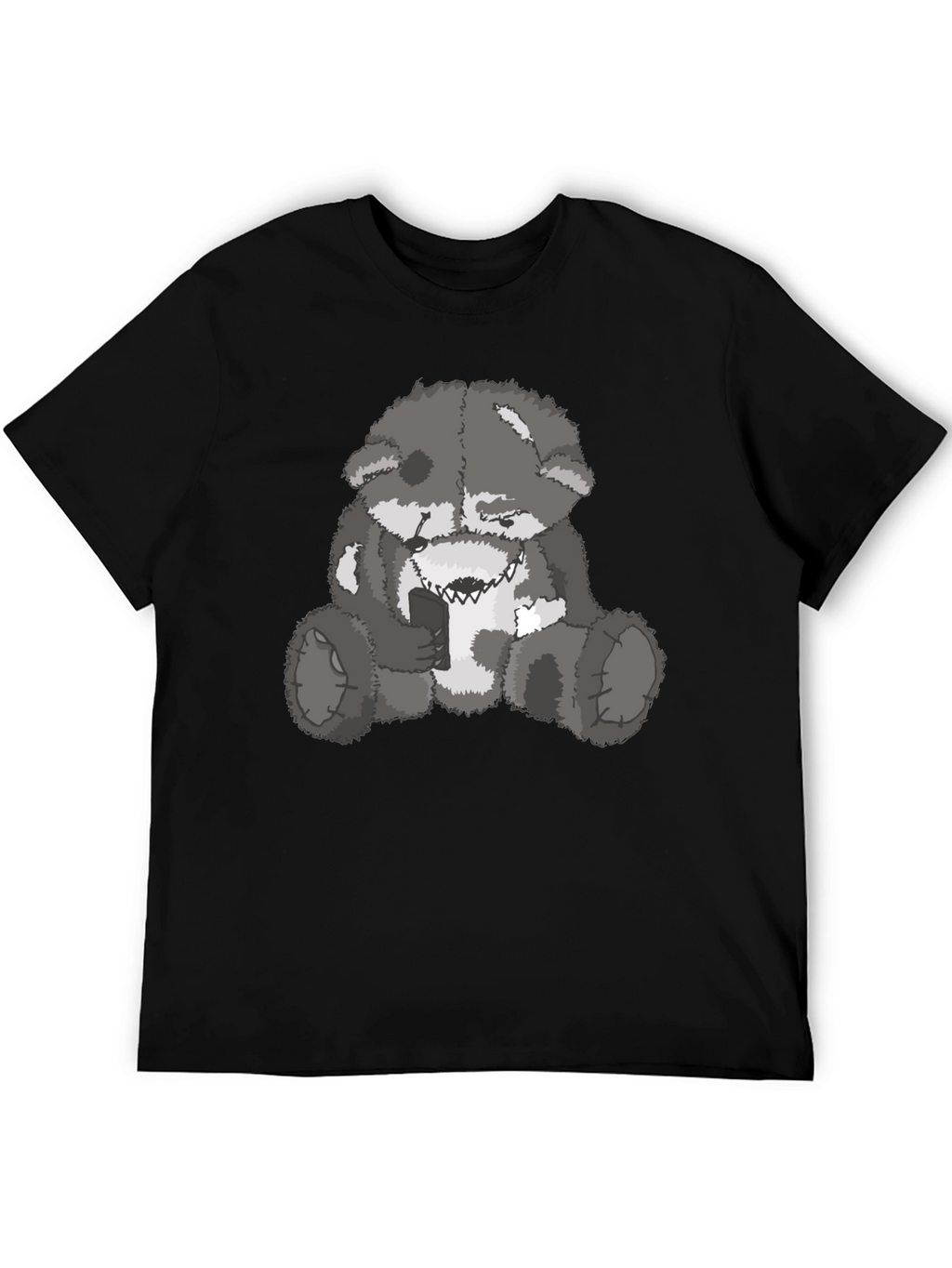 Evil Bear Graphic Tee - Mens Black T-Shirt