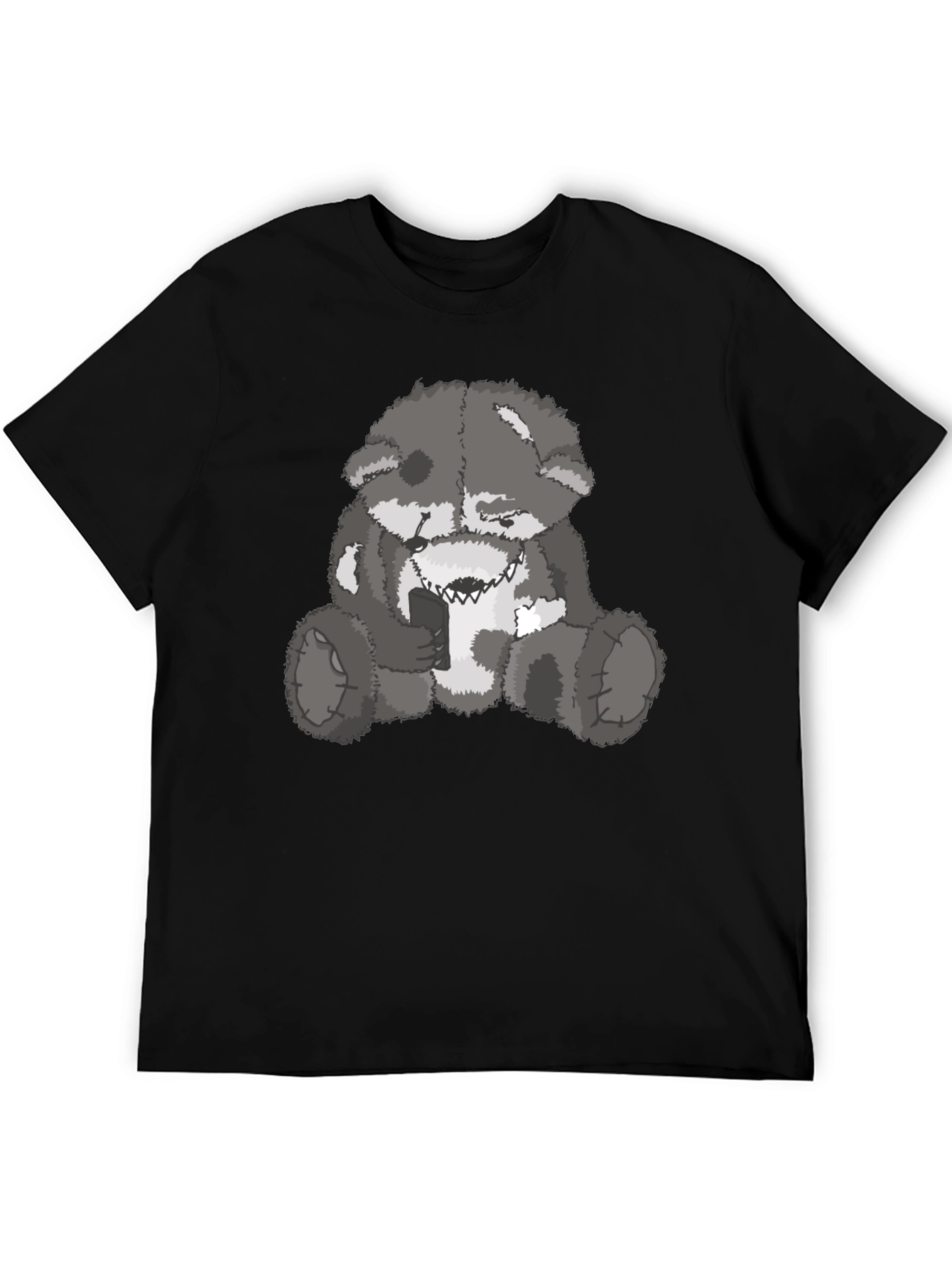 Evil Bear Graphic Tee - Mens Black T-Shirt
