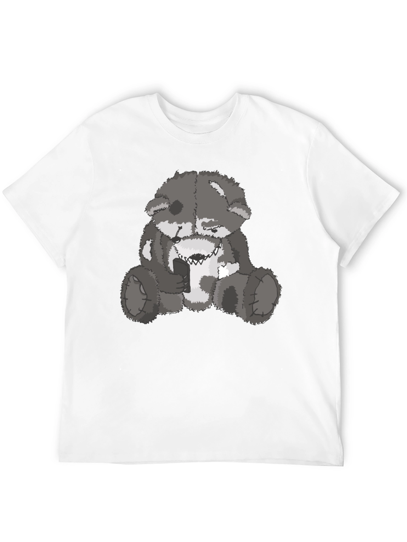 Evil Bear Graphic Tee - Mens Black T-Shirt