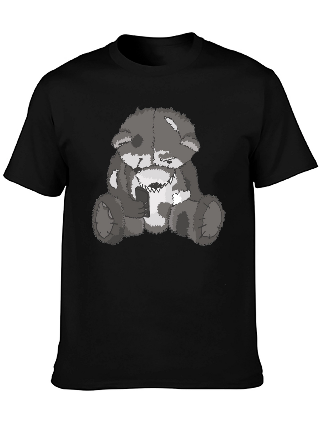 Evil Bear Graphic Tee - Mens Black T-Shirt