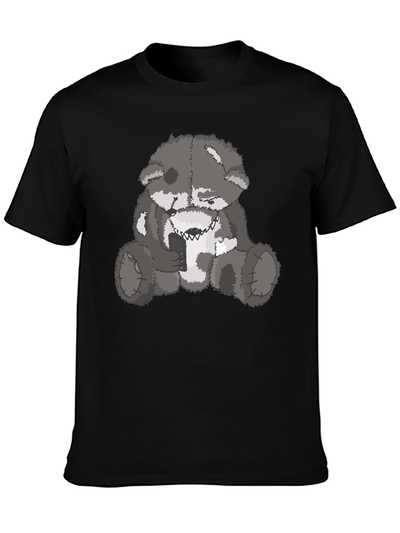 Evil Bear Graphic Tee - Mens Black T-Shirt