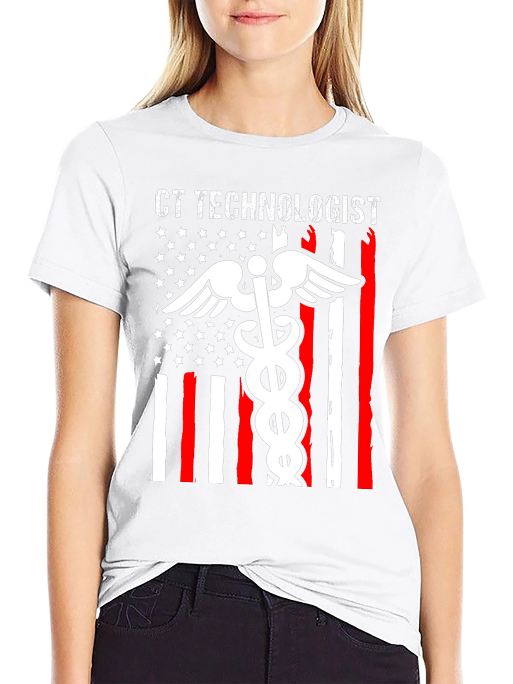CT Technologist American Flag Graphic Tee