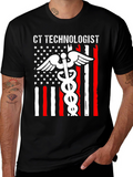CT Technologist American Flag Graphic Tee