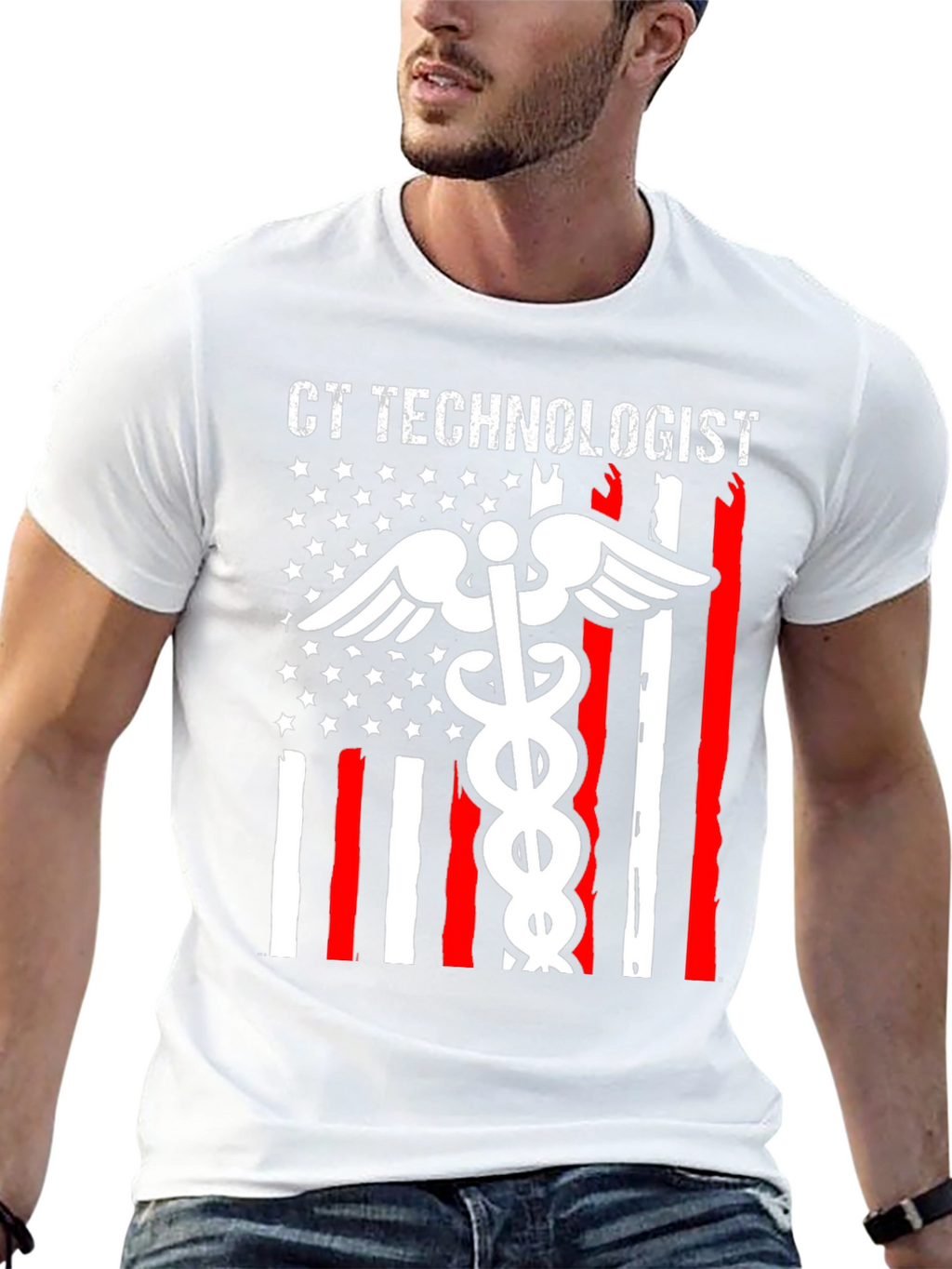 CT Technologist American Flag Graphic Tee