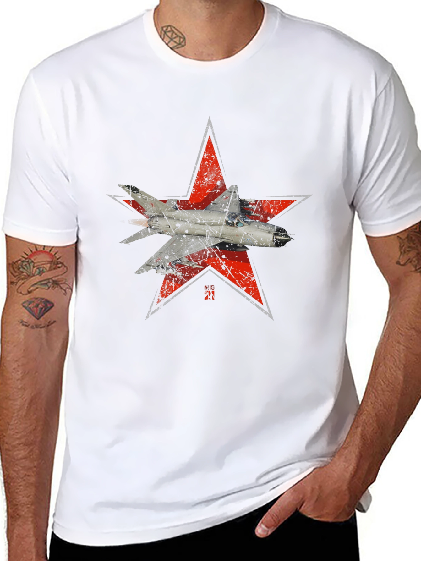 MiG-21 Jet Fighter T-Shirt