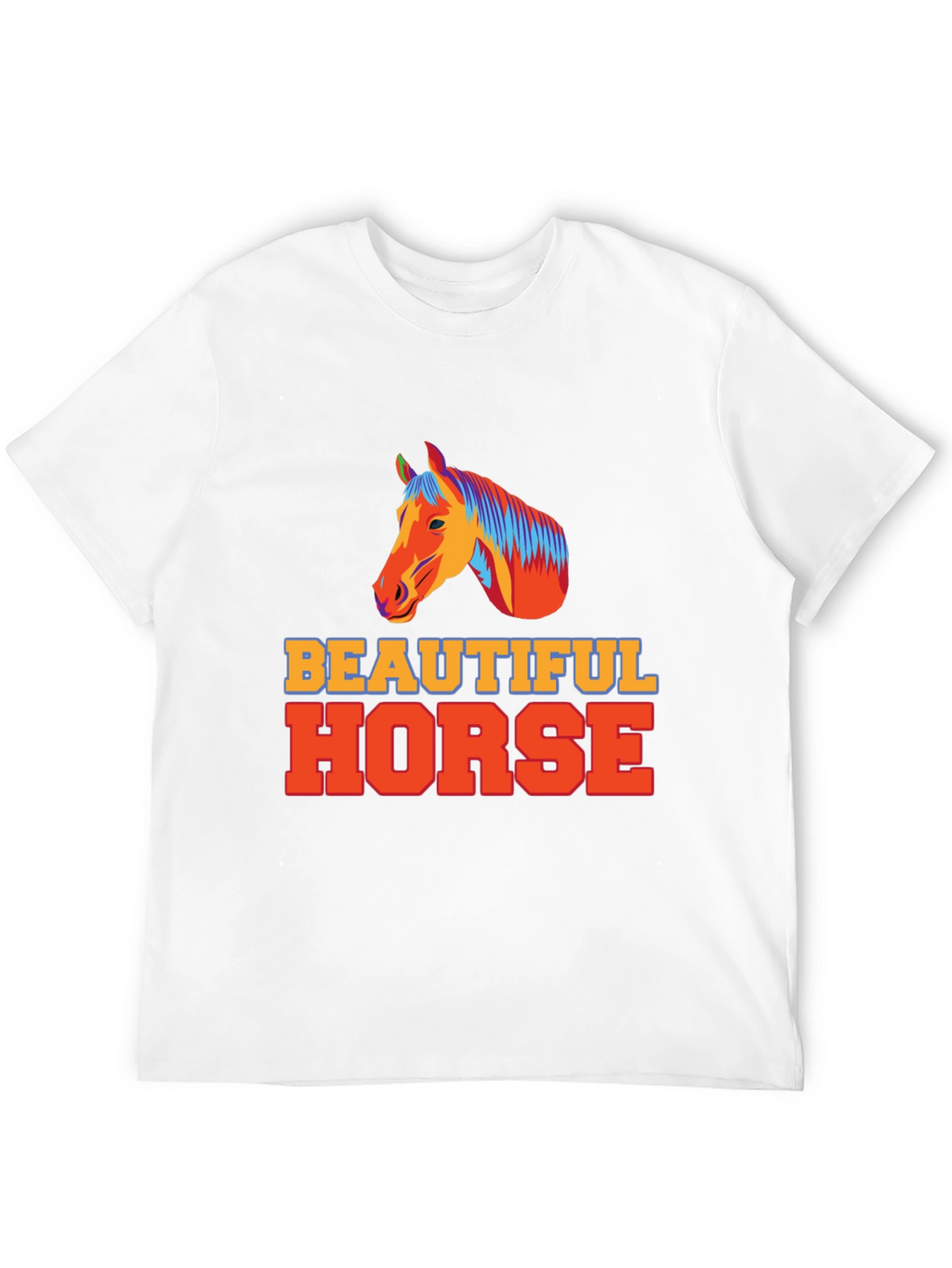 Beautiful Horse Graphic Tee - Unisex Black T-Shirt