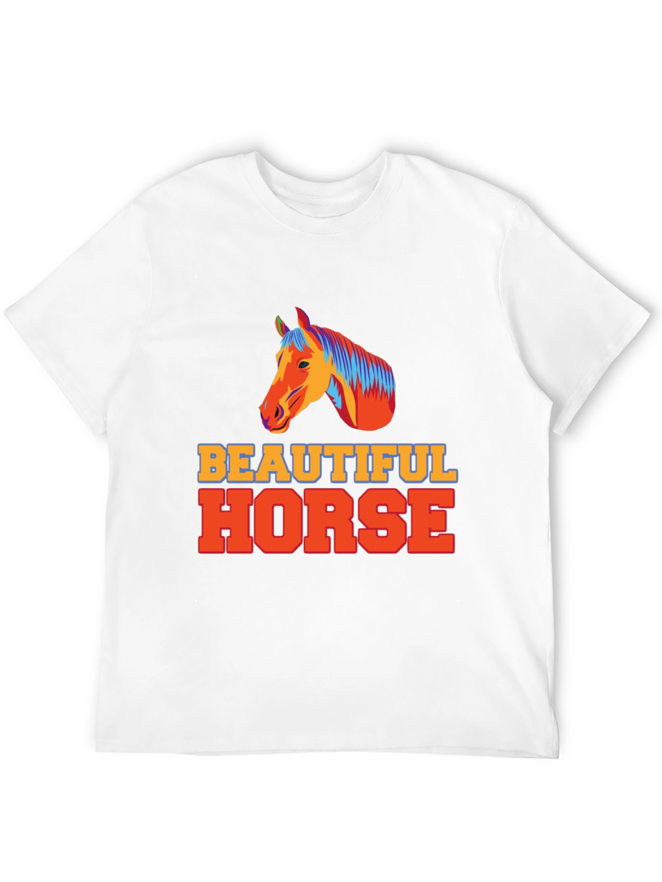 Beautiful Horse Graphic Tee - Unisex Black T-Shirt