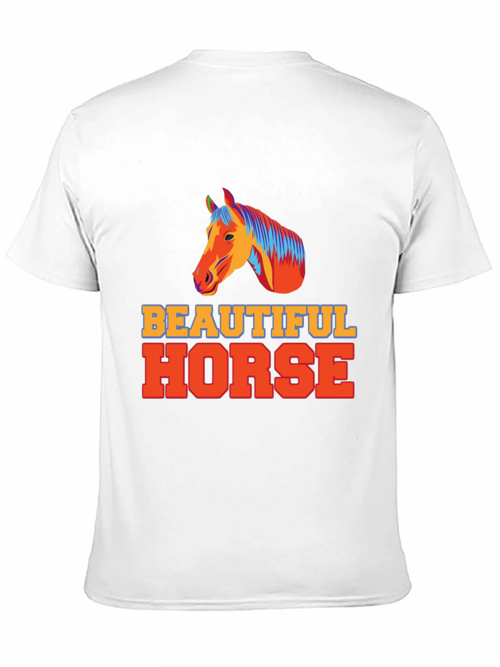 Beautiful Horse Graphic Tee - Unisex Black T-Shirt
