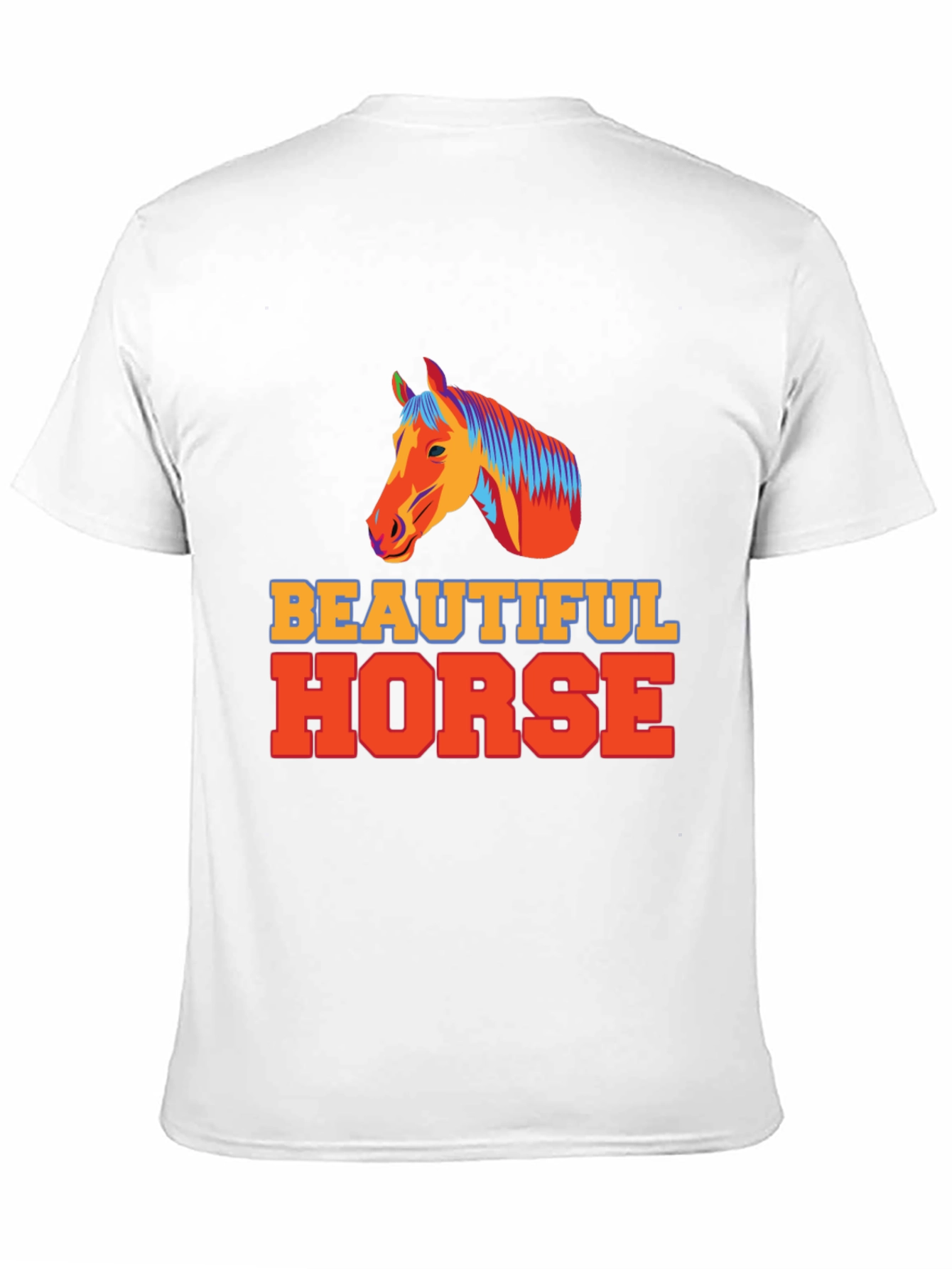 Beautiful Horse Graphic Tee - Unisex Black T-Shirt