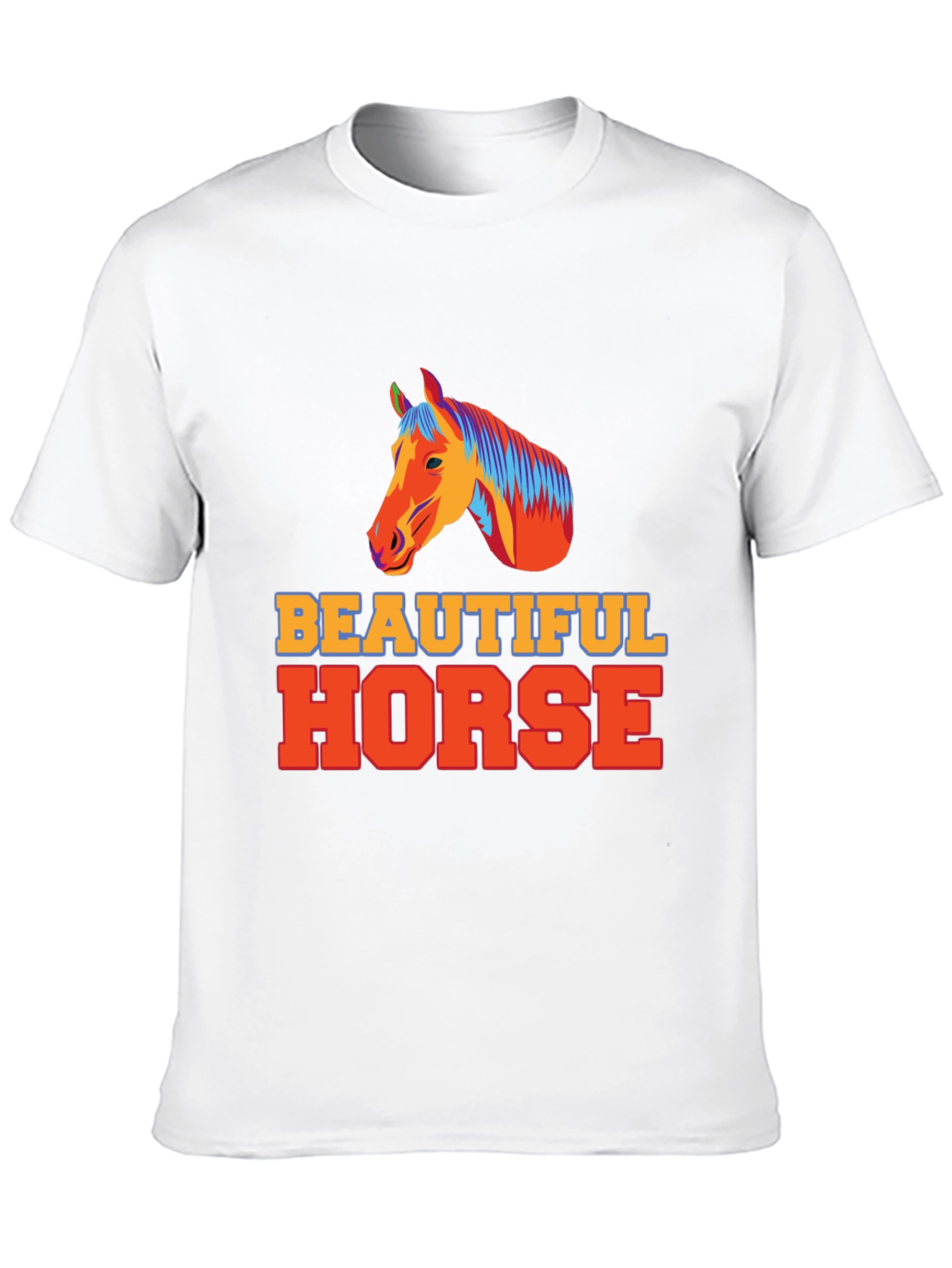 Beautiful Horse Graphic Tee - Unisex Black T-Shirt