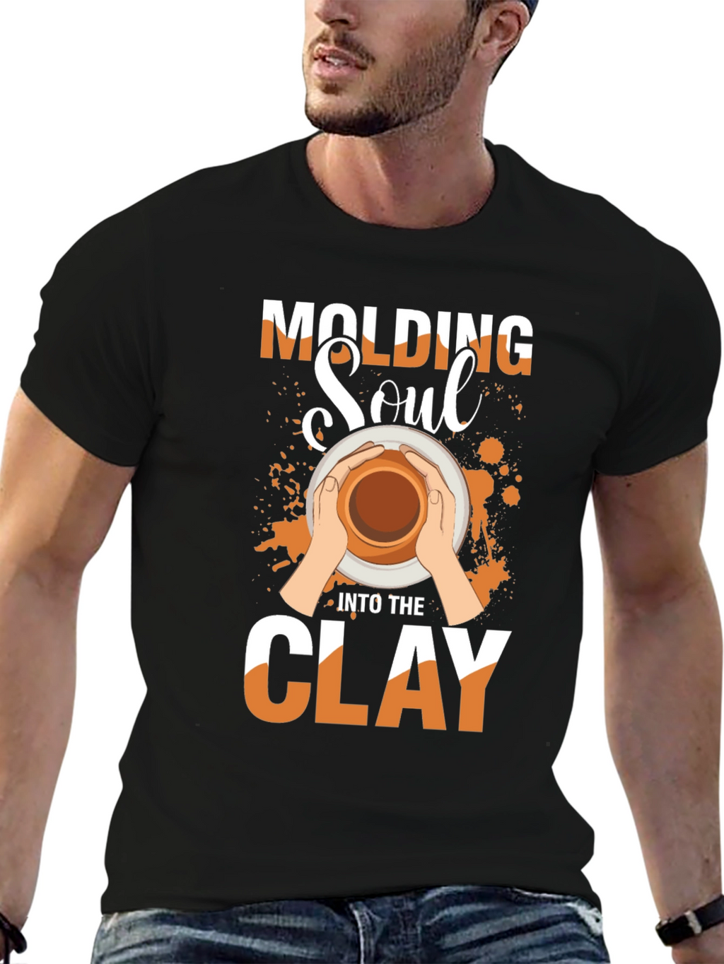 Molding Soul Into The Clay Black T-Shirt