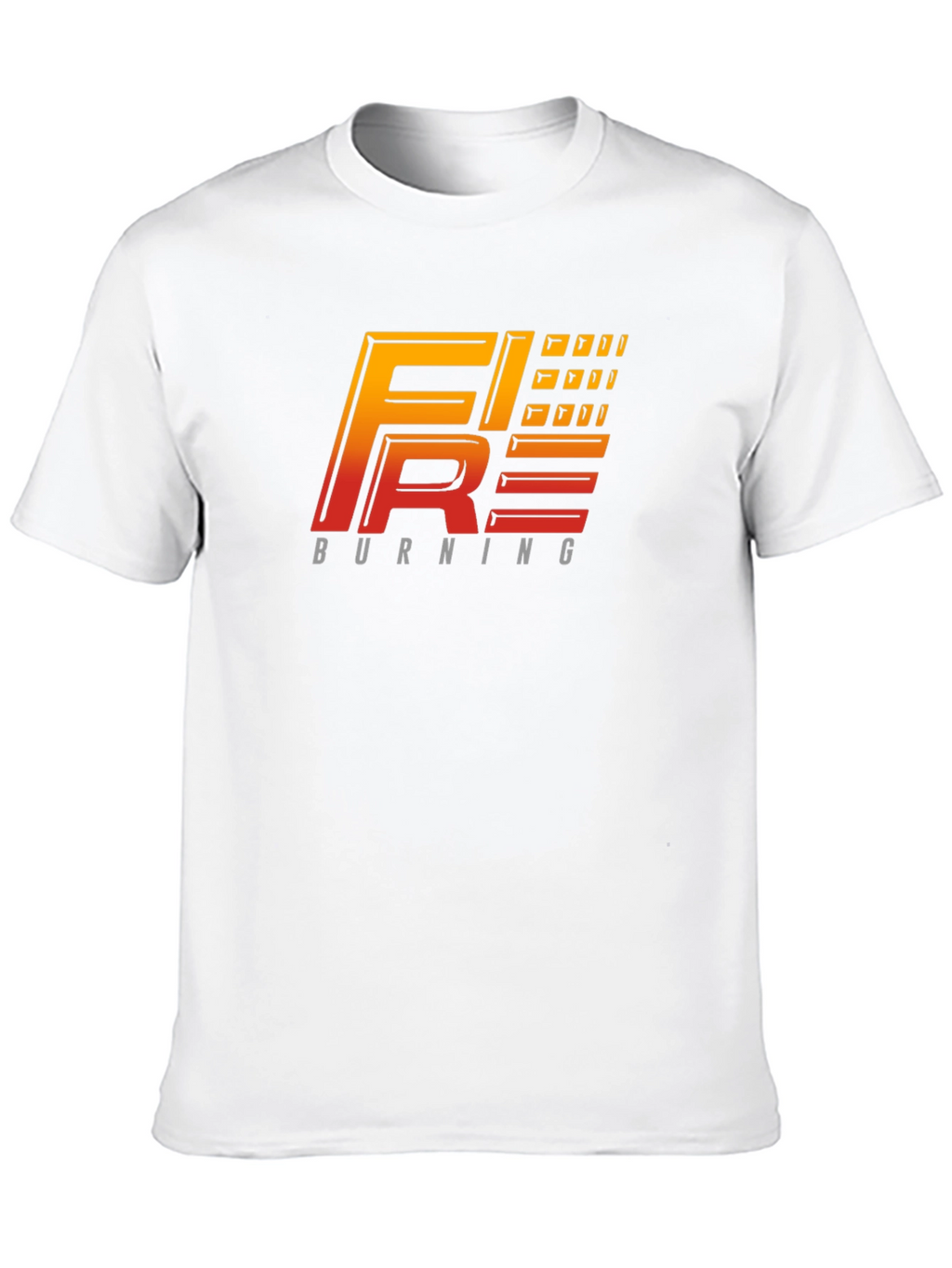 Fire Burning Graphic Tee - Black T-Shirt