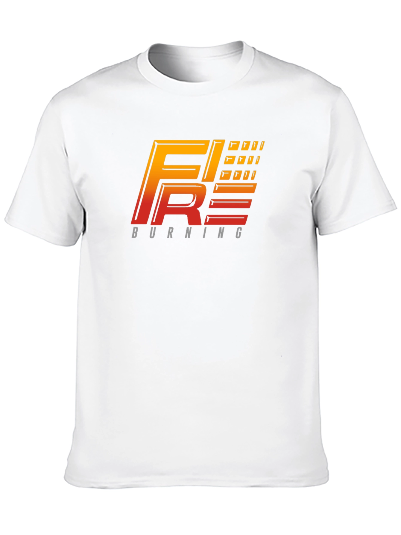 Fire Burning Graphic Tee - Black T-Shirt