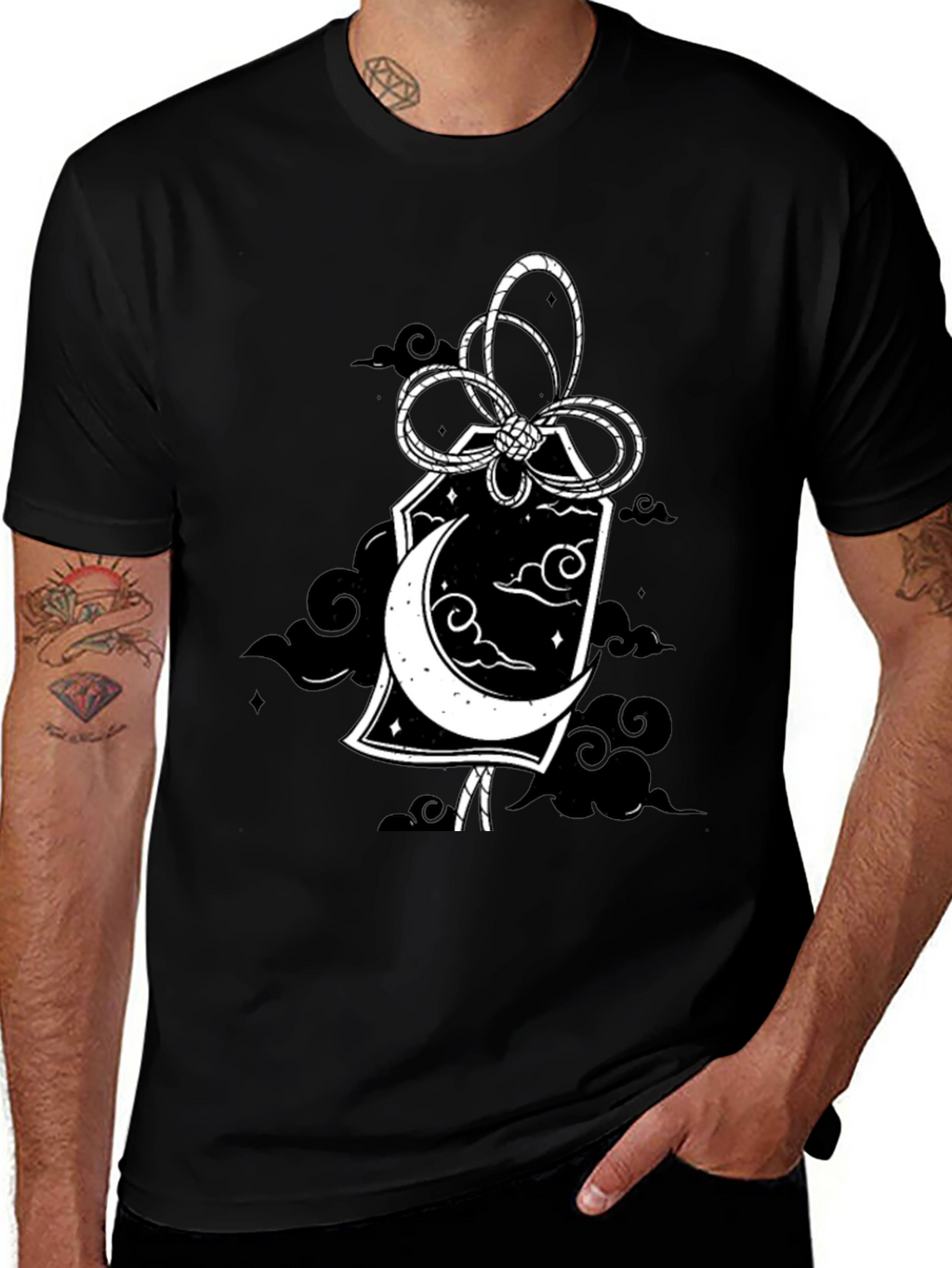 Lunar Amulet Black T-Shirt