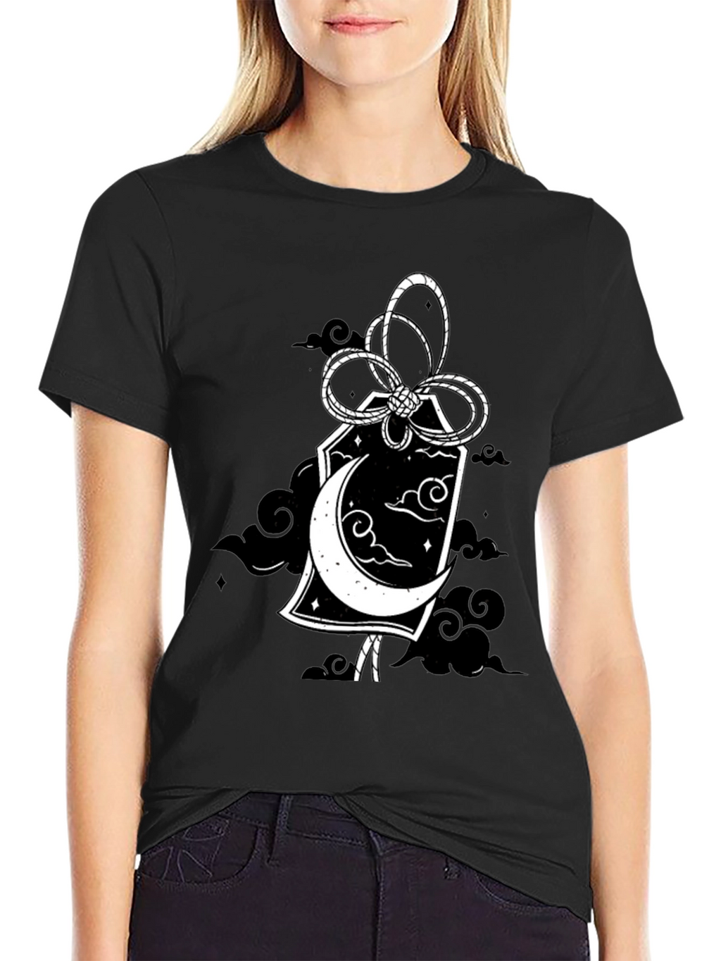 Lunar Amulet Black T-Shirt