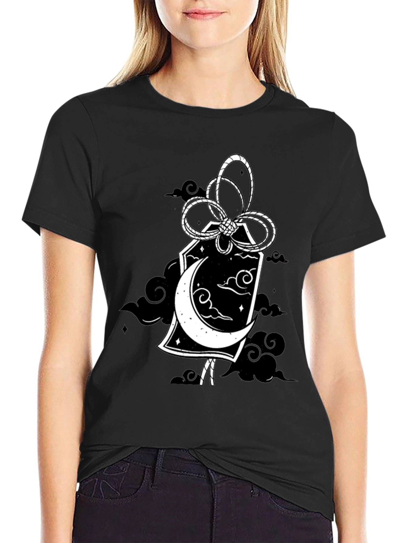 Lunar Amulet Black T-Shirt