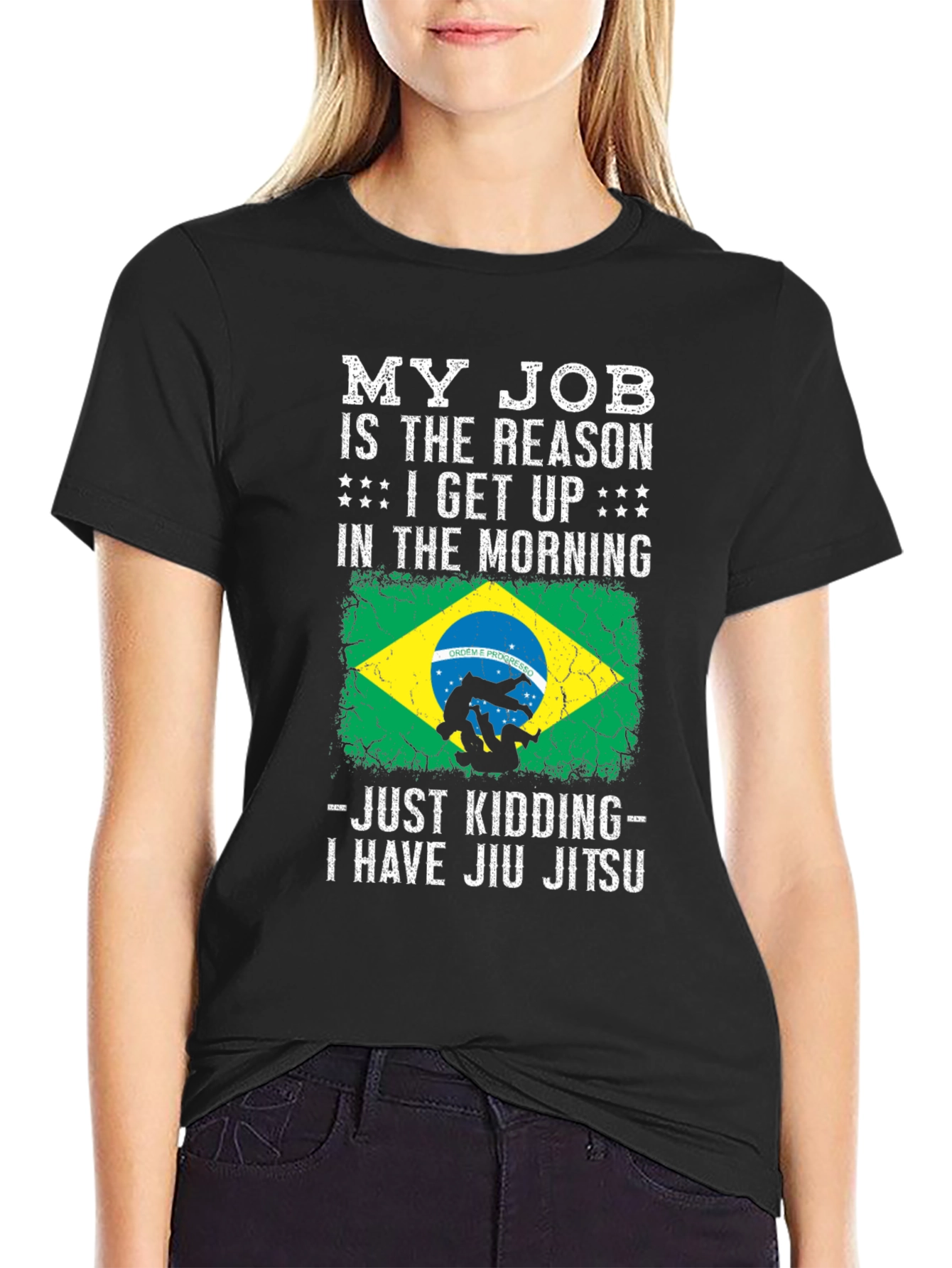 Jiu Jitsu T-Shirt - My Job is the Reason Funny Tee
