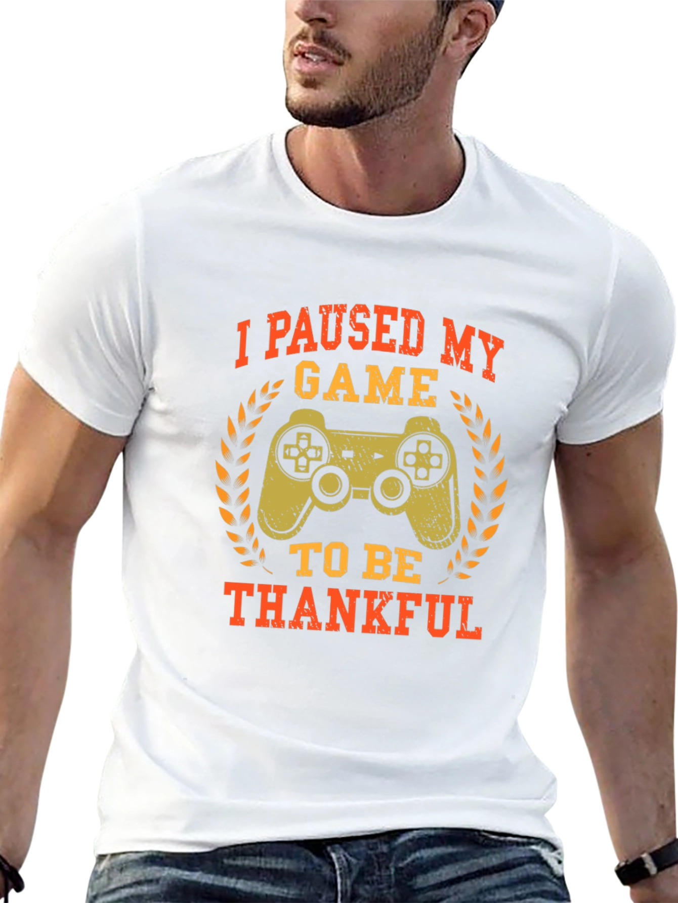 Gamer Thanksgiving T-Shirt - Paused My Game