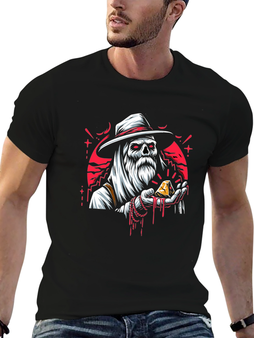 Grim Gold T-Shirt - Unique Graphic Tee