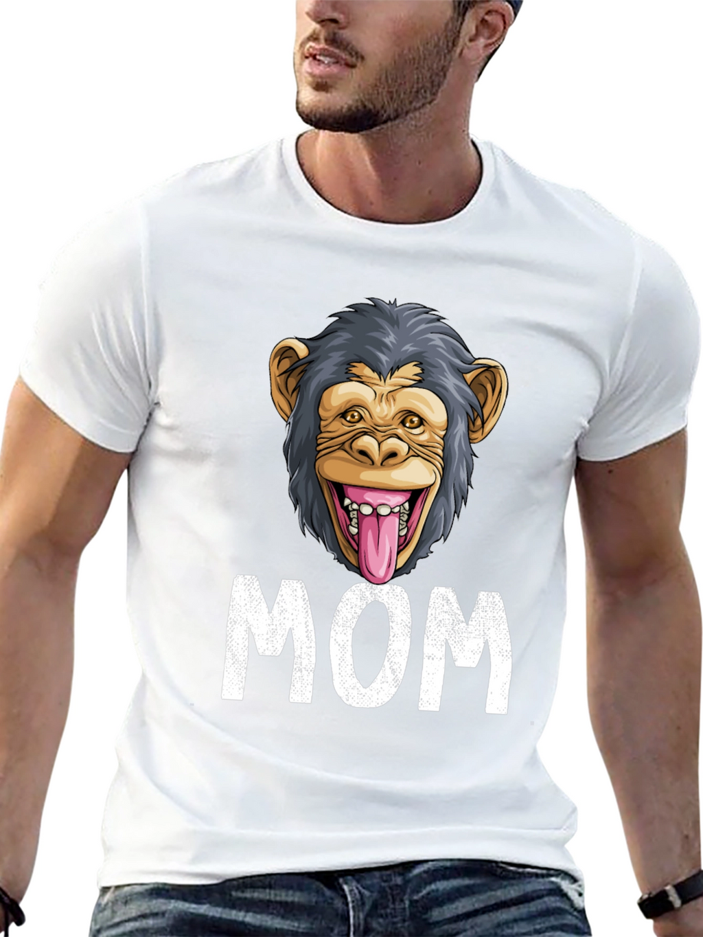 Funny Monkey Mom T-Shirt