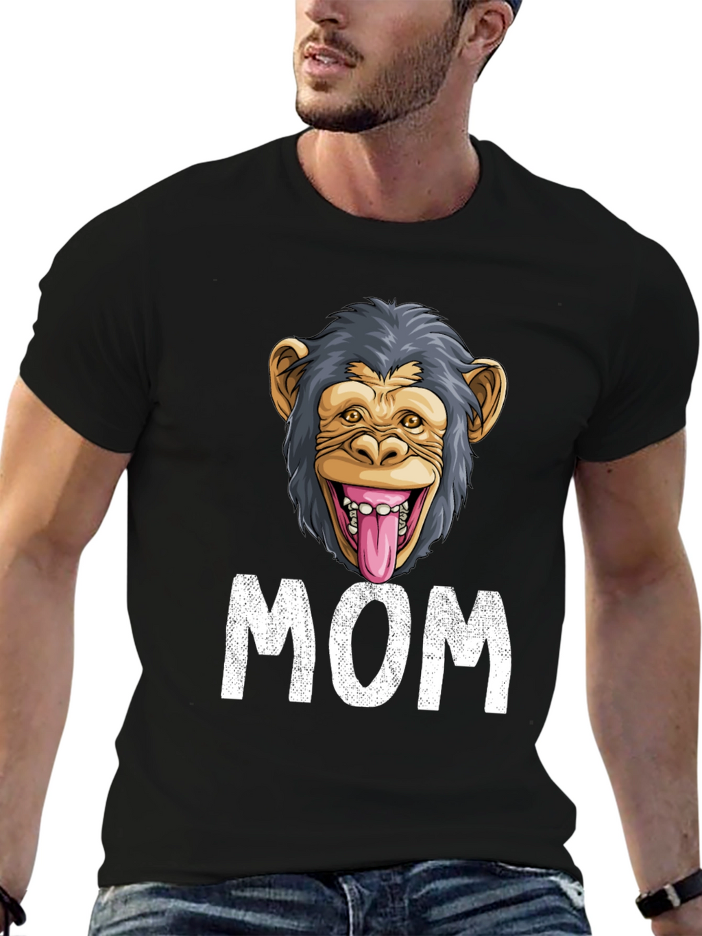 Funny Monkey Mom T-Shirt