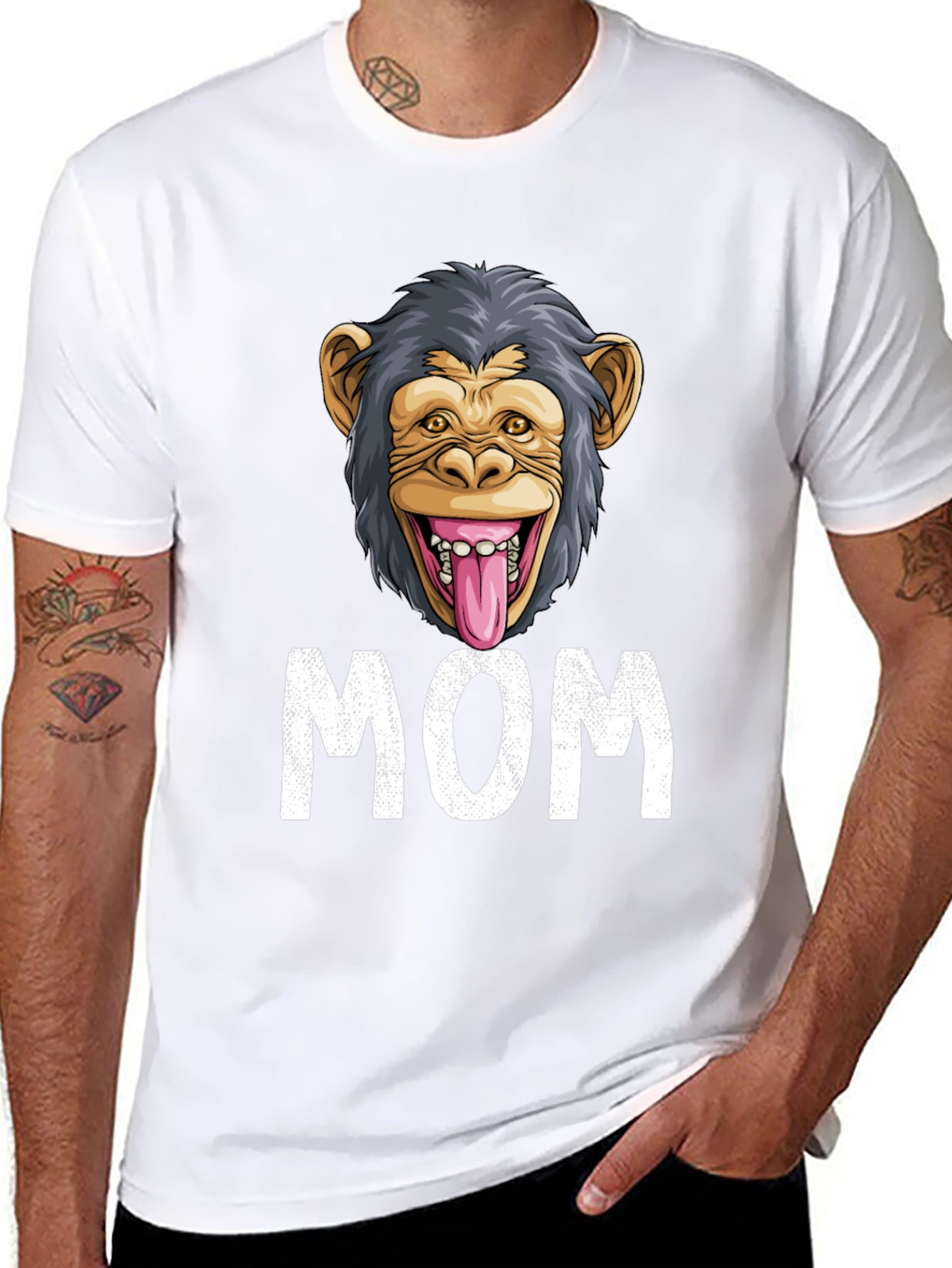 Funny Monkey Mom T-Shirt
