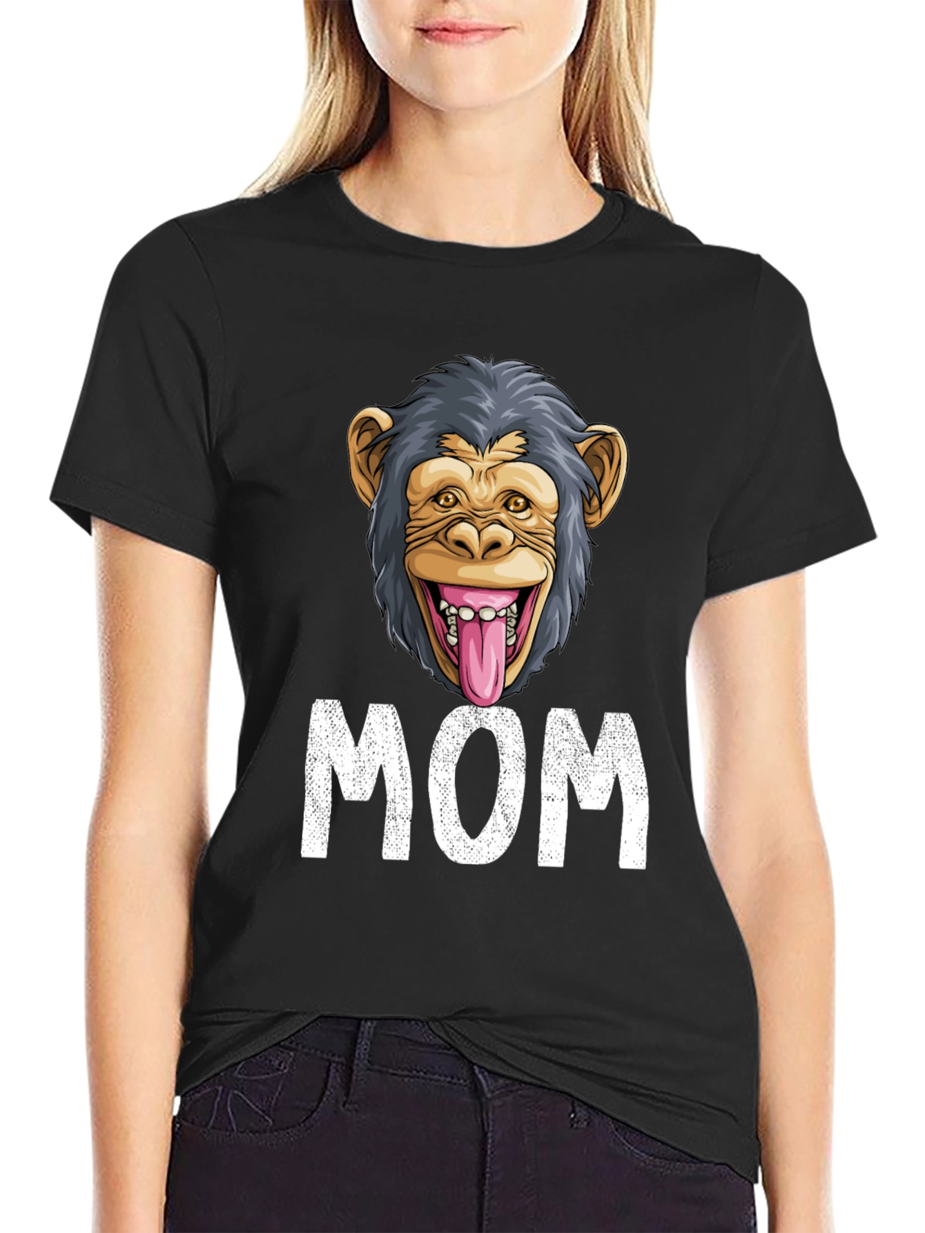 Funny Monkey Mom T-Shirt