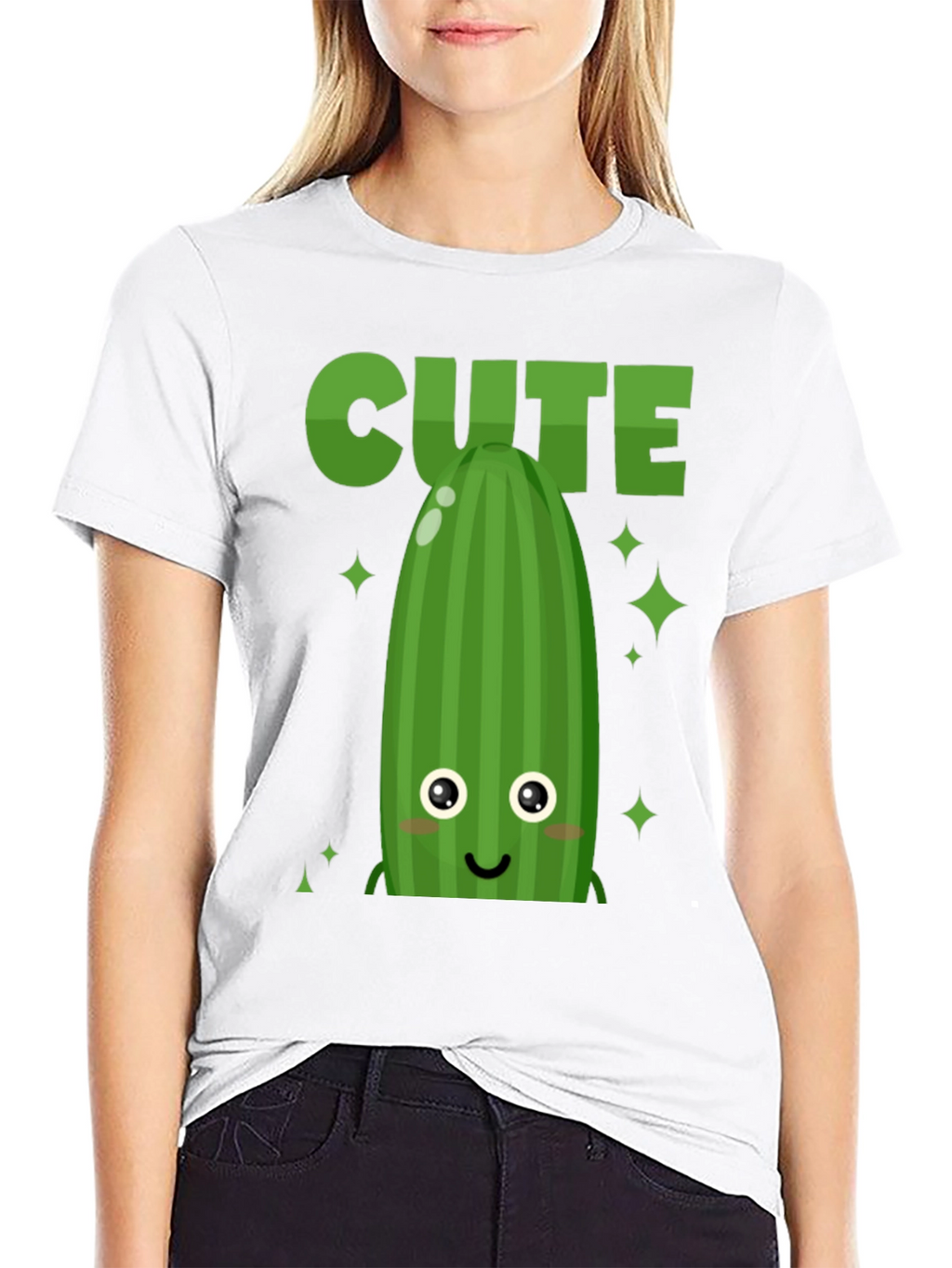 Cute Cucumber Graphic Tee - Unisex