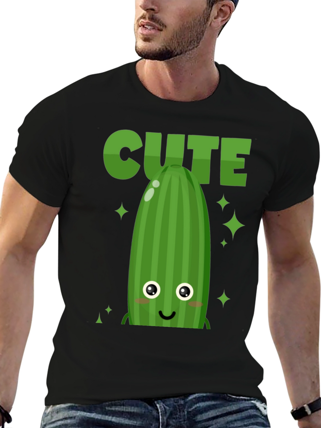 Cute Cucumber Graphic Tee - Unisex
