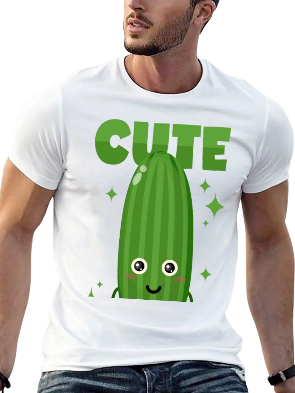 Cute Cucumber Graphic Tee - Unisex