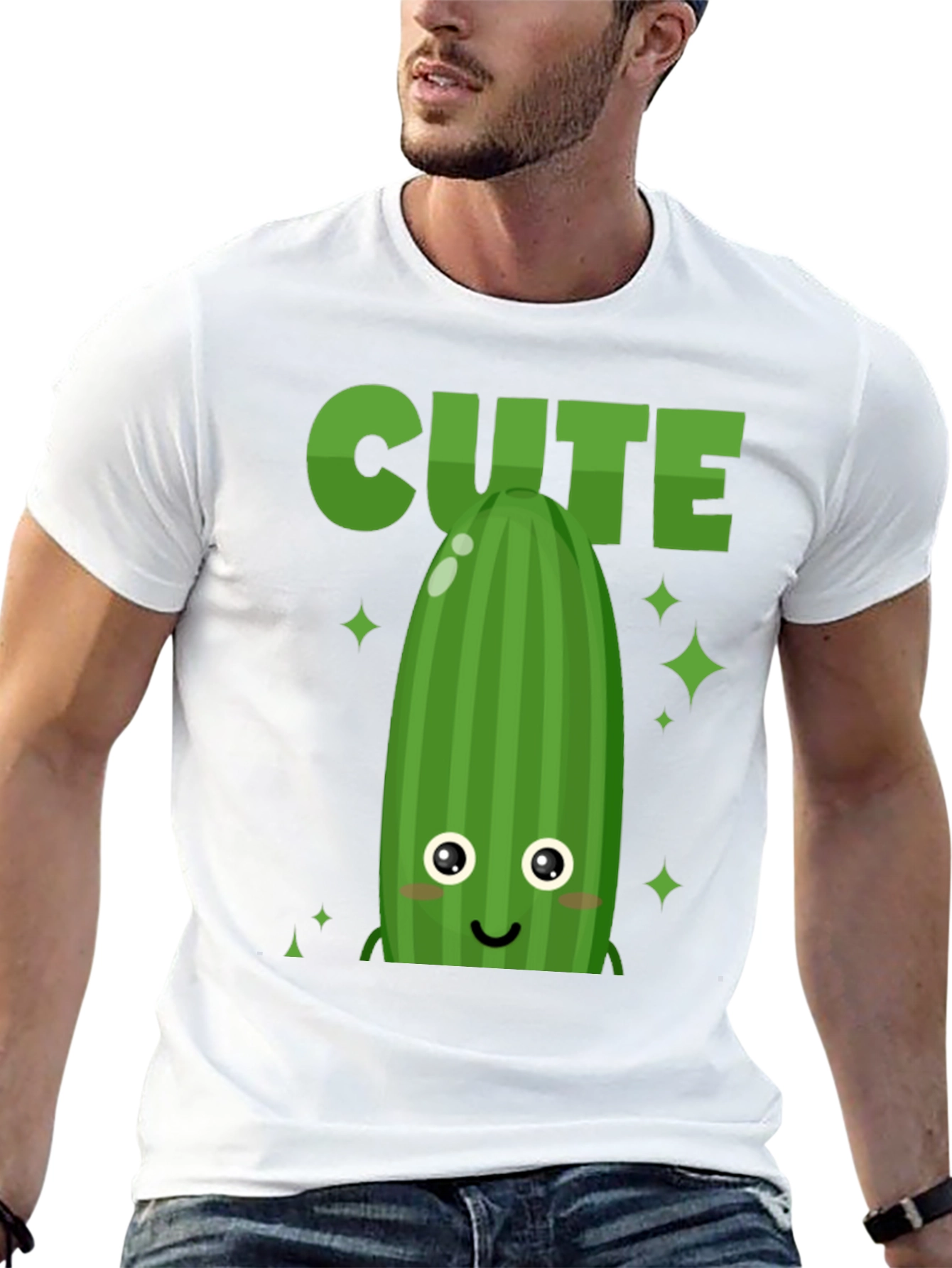 Cute Cucumber Graphic Tee - Unisex