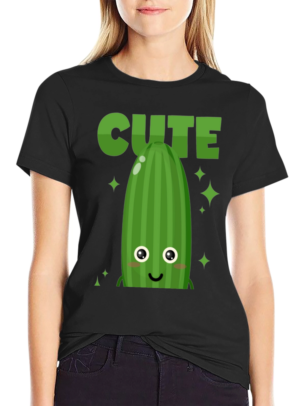 Cute Cucumber Graphic Tee - Unisex