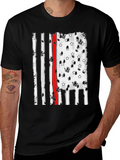 Thin Red Line American Flag Graphic Tee