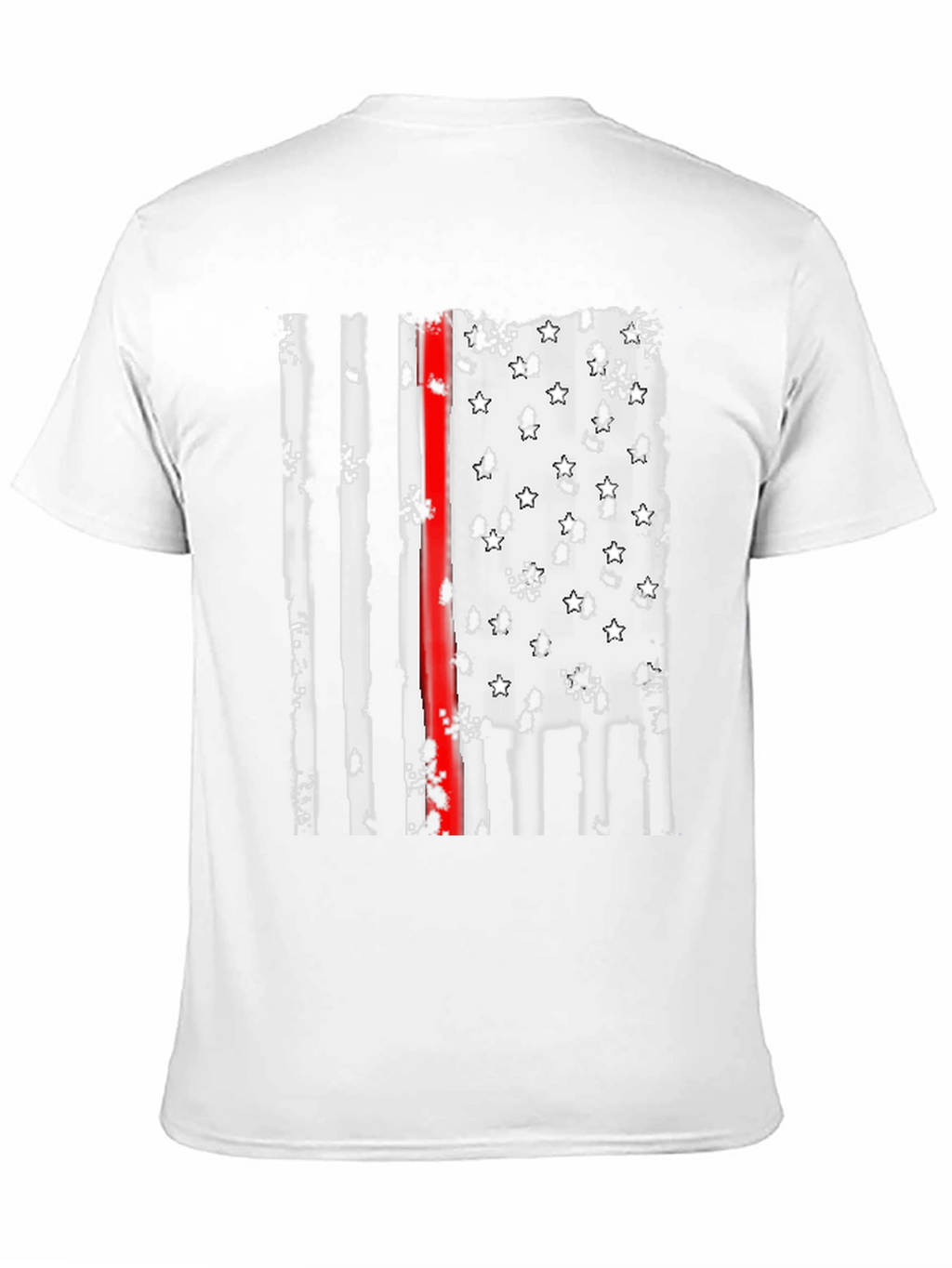 Thin Red Line American Flag Graphic Tee