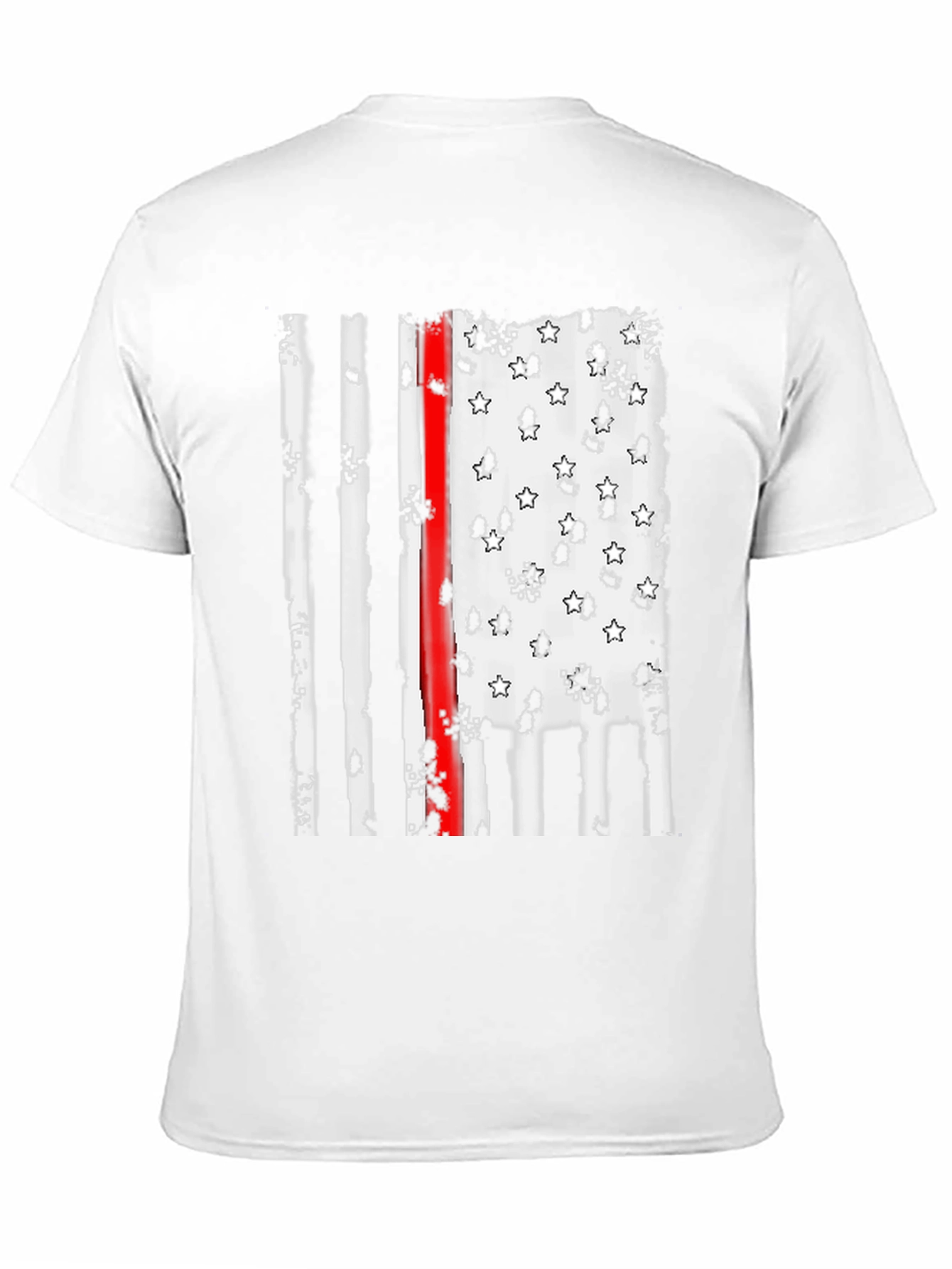 Thin Red Line American Flag Graphic Tee