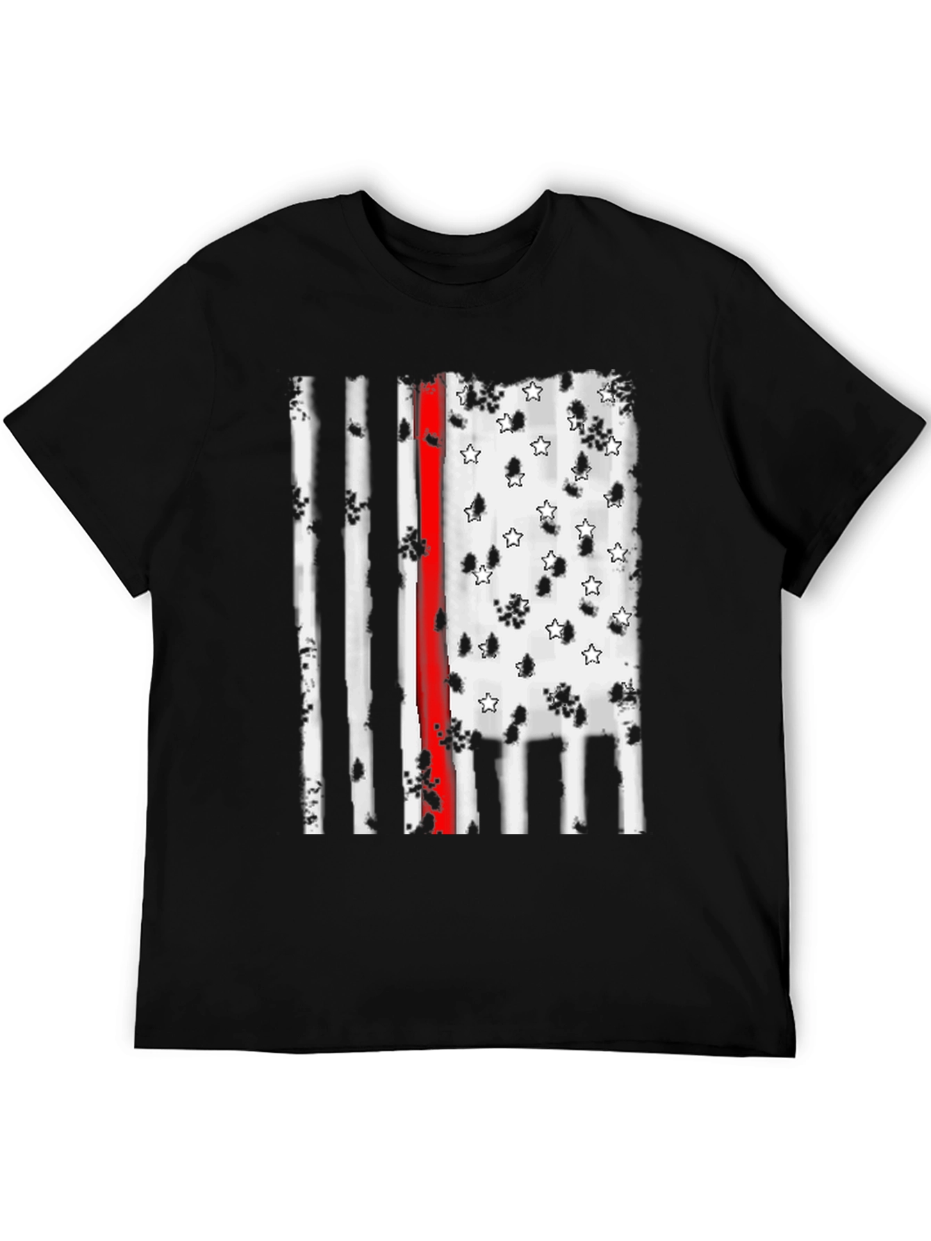 Thin Red Line American Flag Graphic Tee