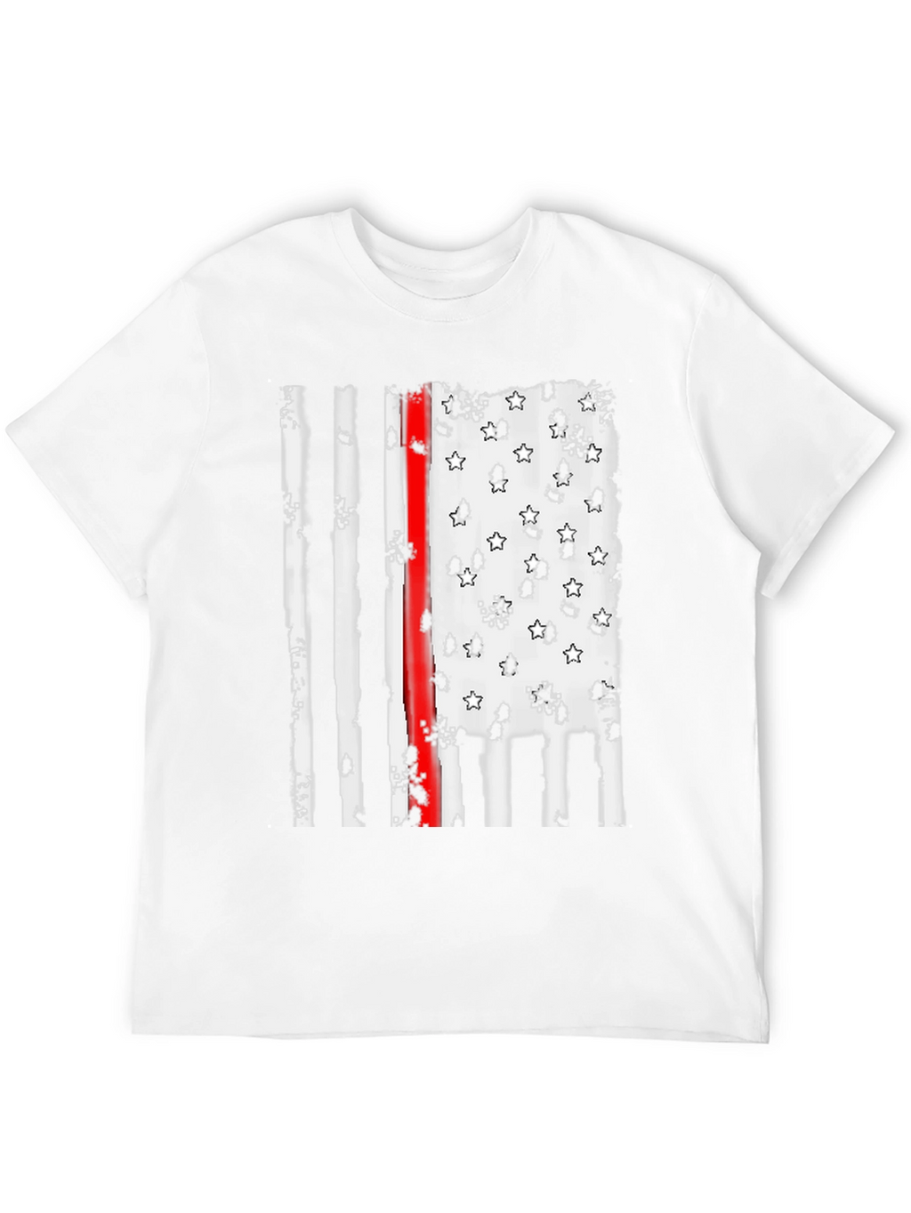 Thin Red Line American Flag Graphic Tee