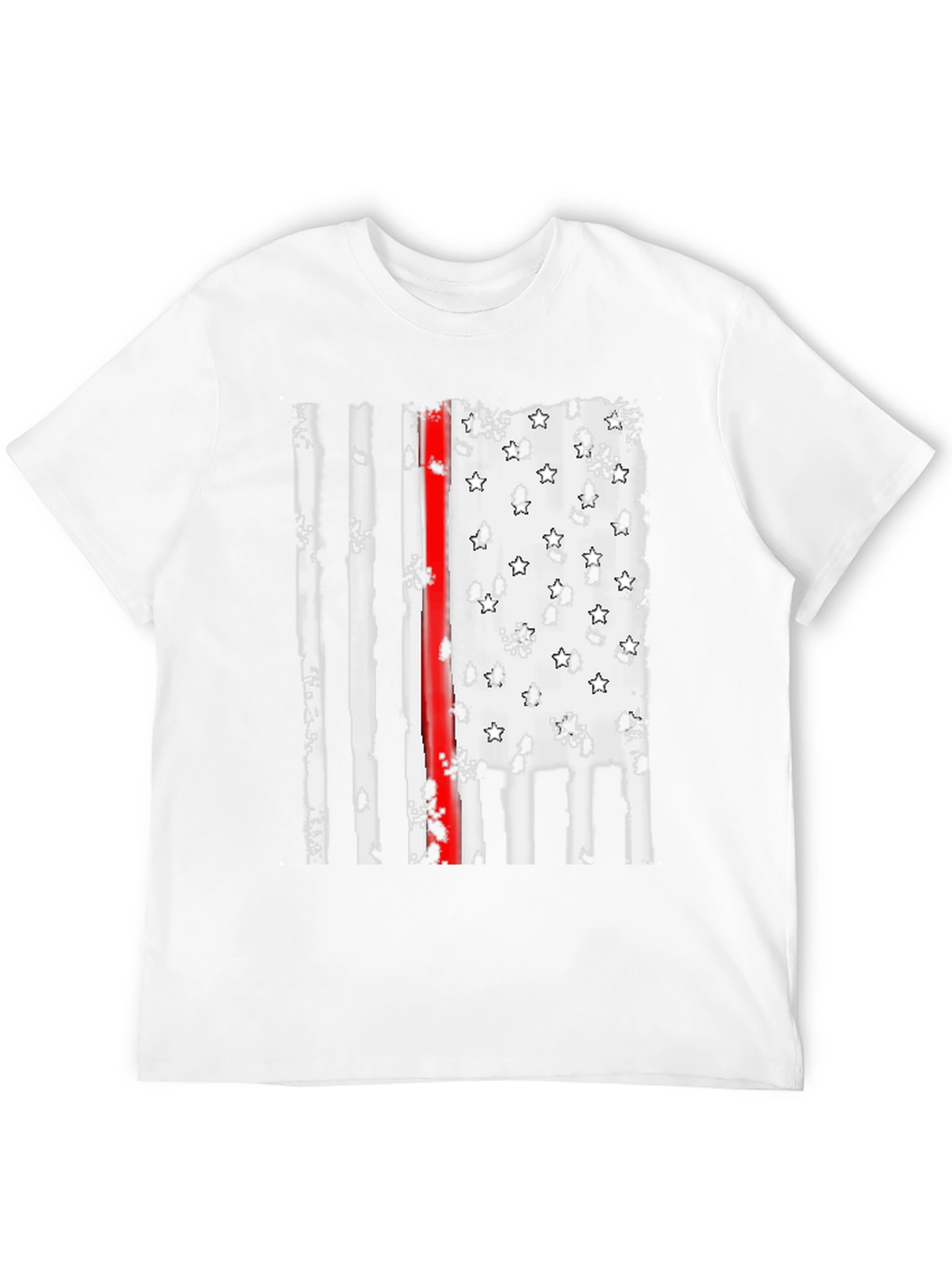 Thin Red Line American Flag Graphic Tee