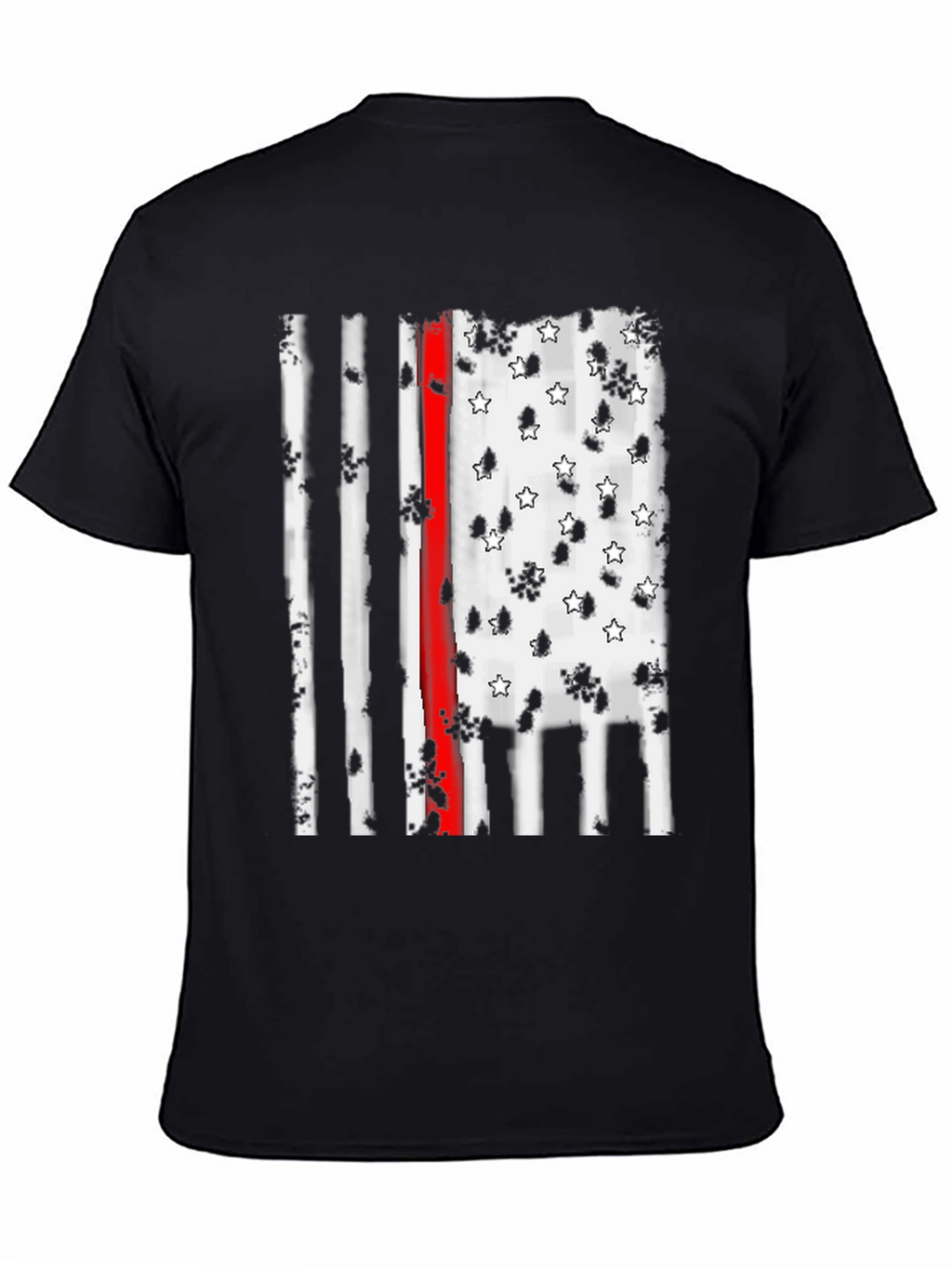 Thin Red Line American Flag Graphic Tee