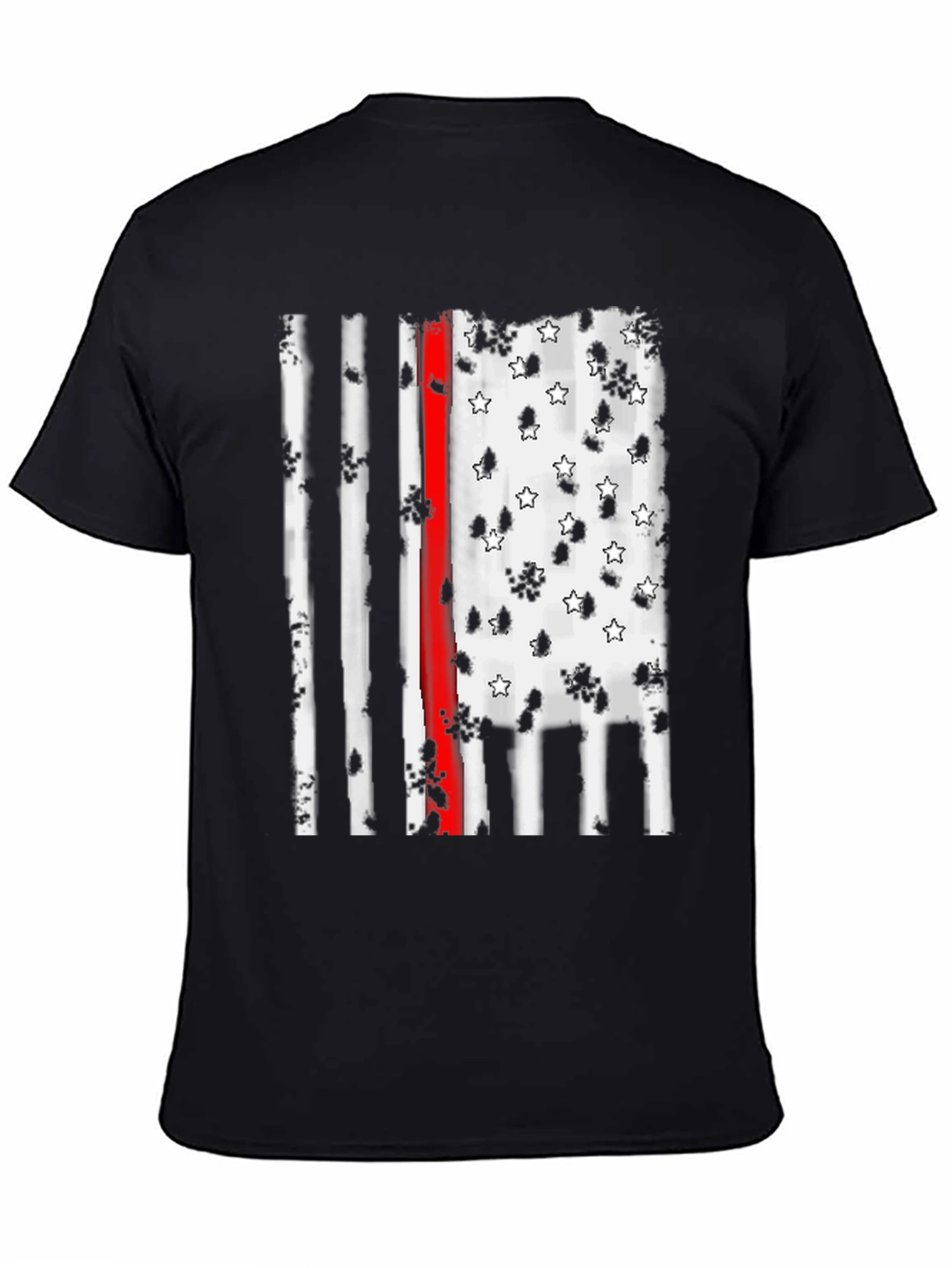 Thin Red Line American Flag Graphic Tee