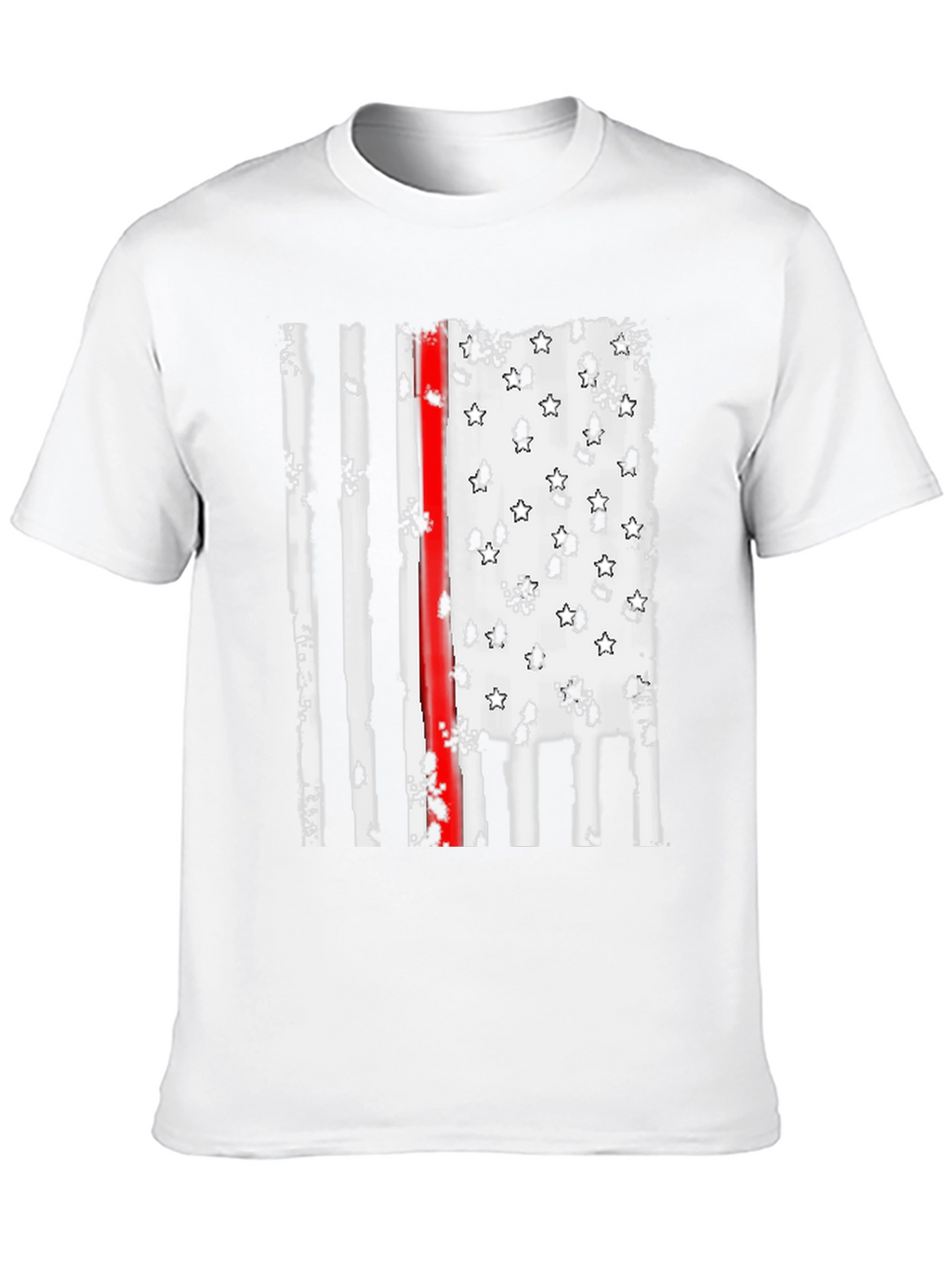 Thin Red Line American Flag Graphic Tee