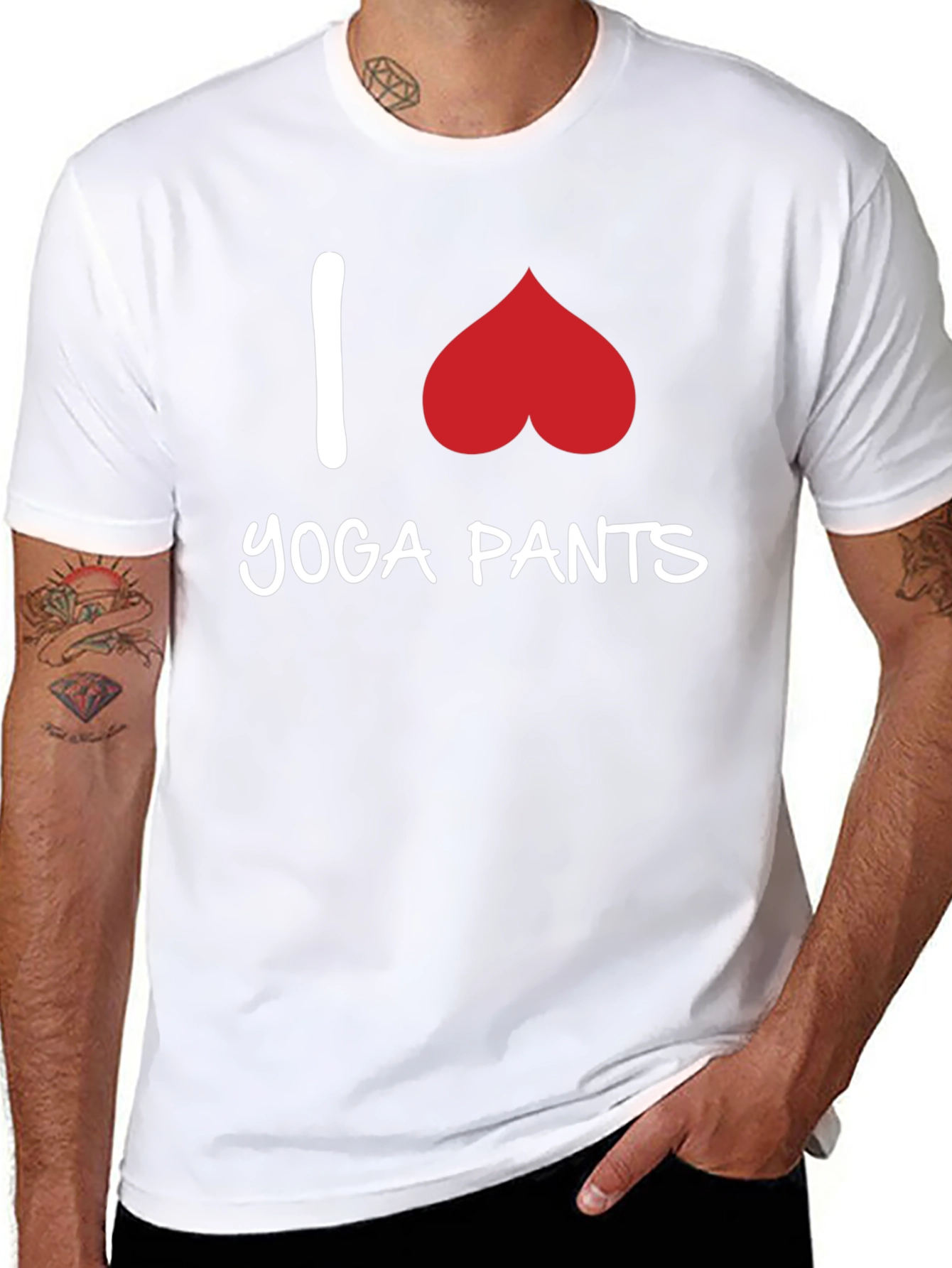 I Love Yoga Pants Graphic Tee