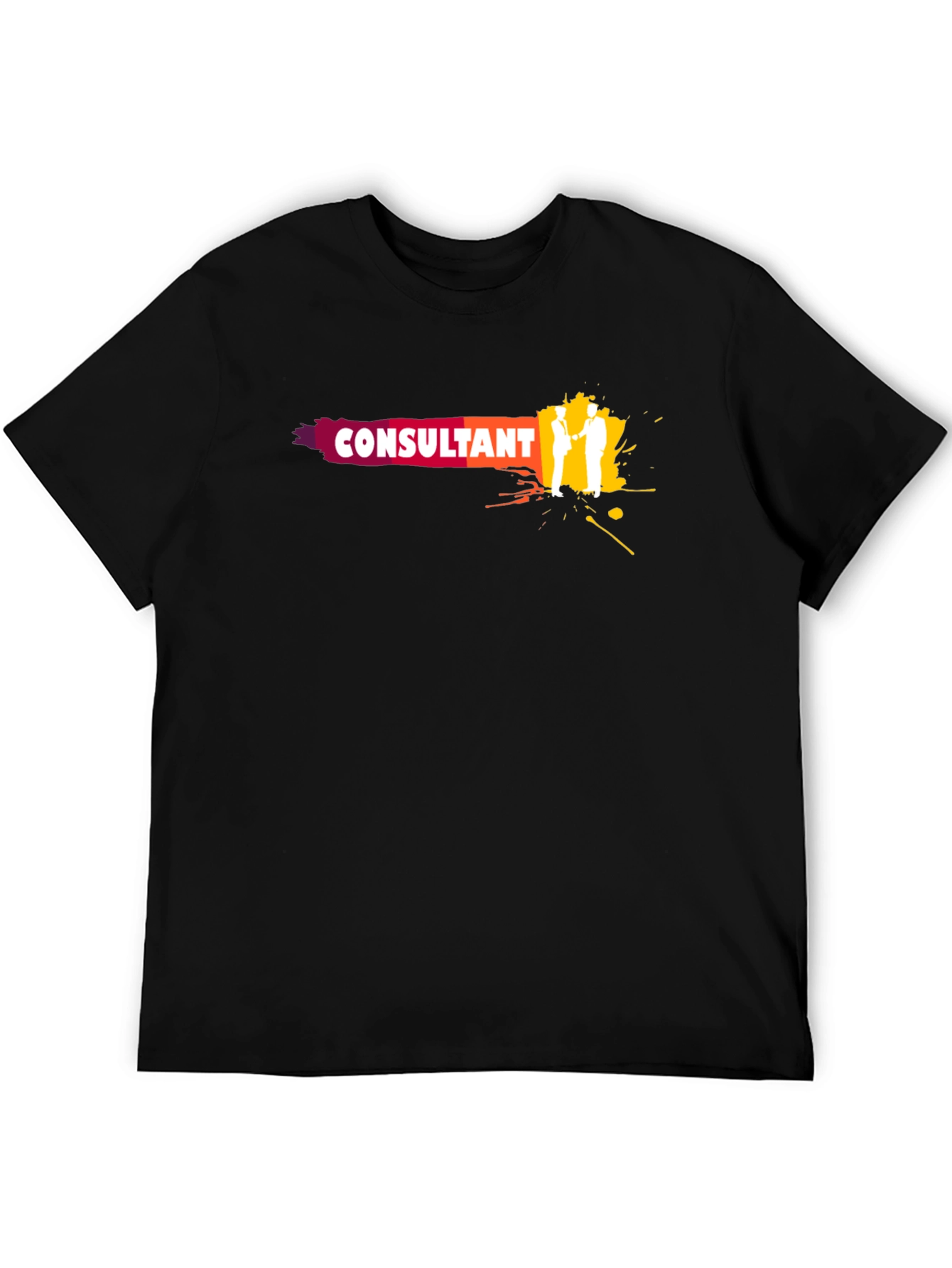 Consultant Graphic Tee - Black Cotton Blend