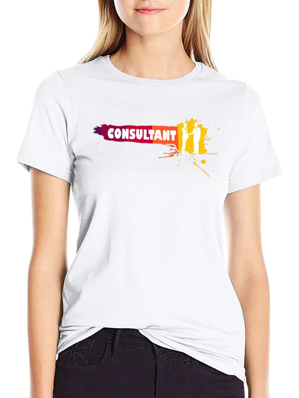 Consultant Graphic Tee - Black Cotton Blend