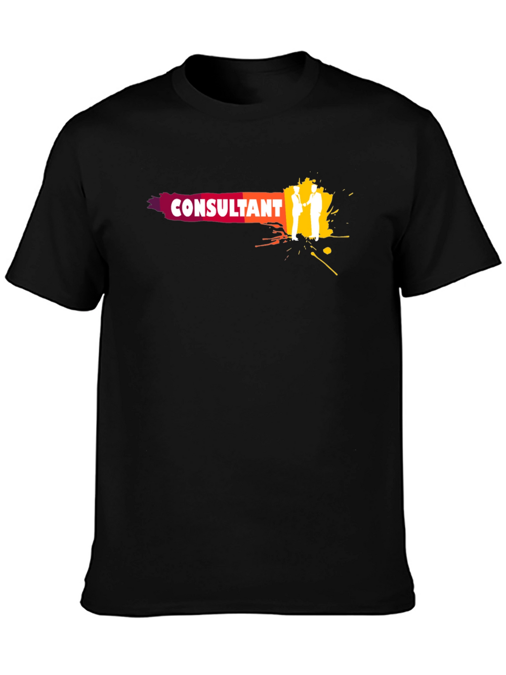 Consultant Graphic Tee - Black Cotton Blend