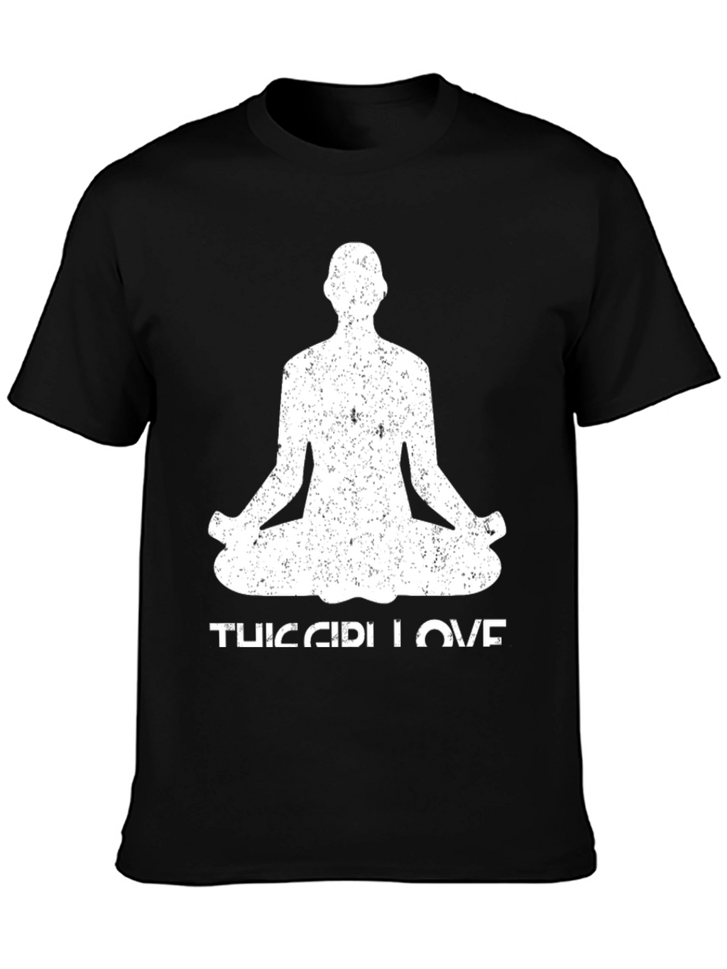 Yoga Love Mens Black T-Shirt
